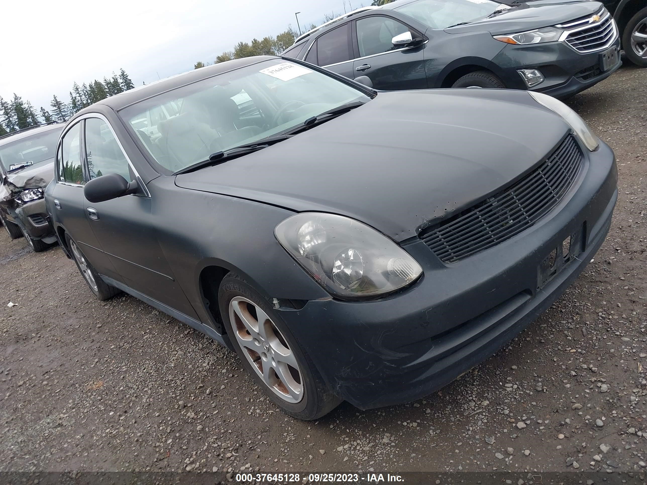 INFINITI G 2003 jnkcv51e73m014883