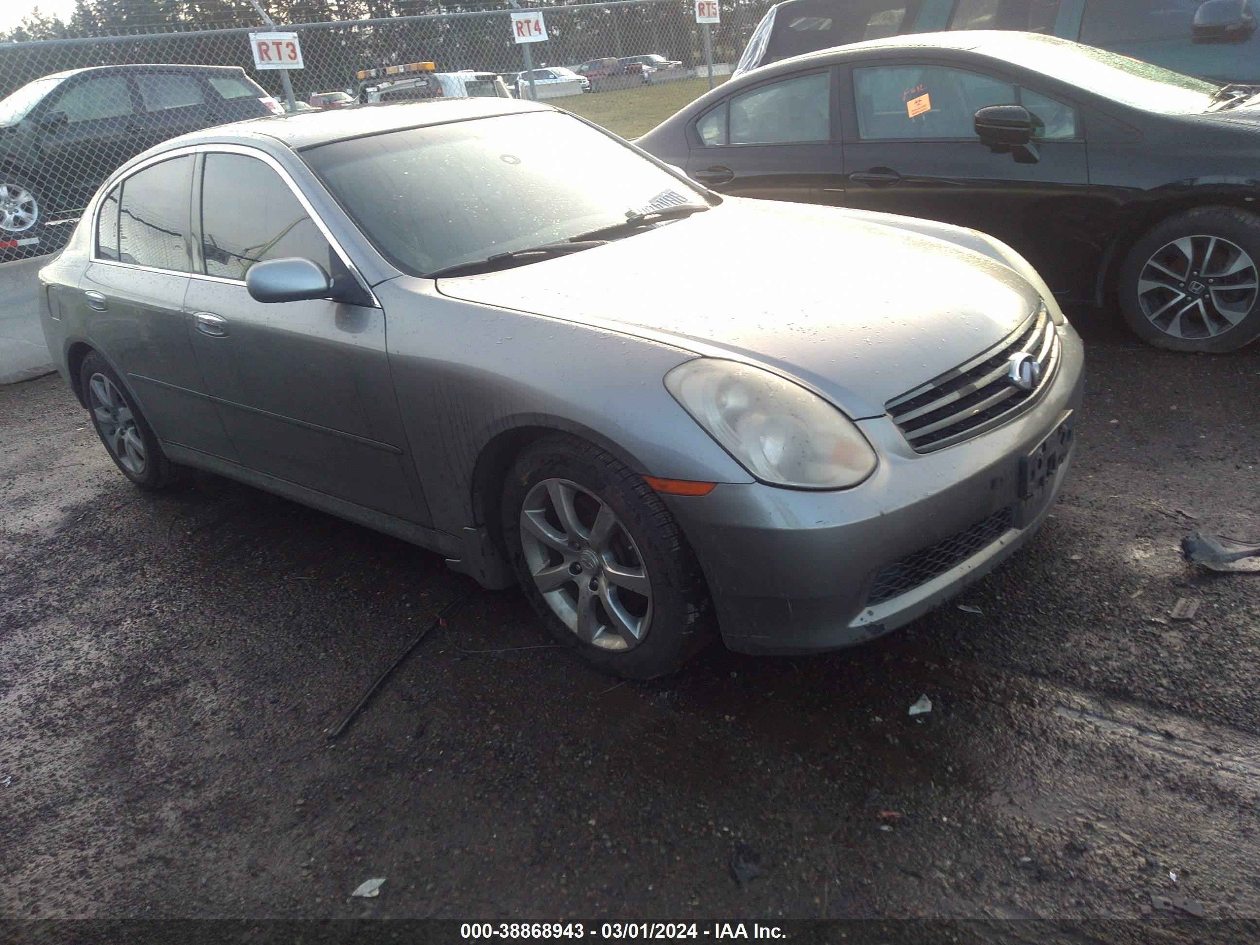 INFINITI G 2005 jnkcv51e75m209479