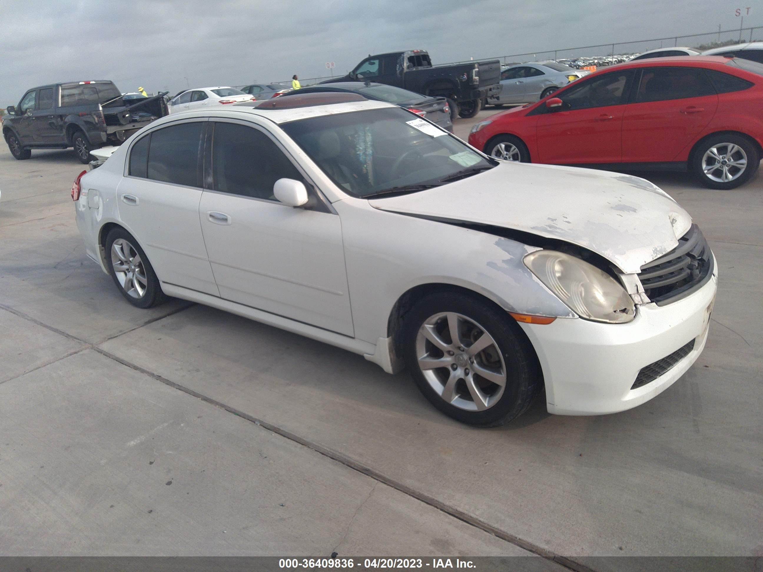 INFINITI G 2006 jnkcv51e76m511985