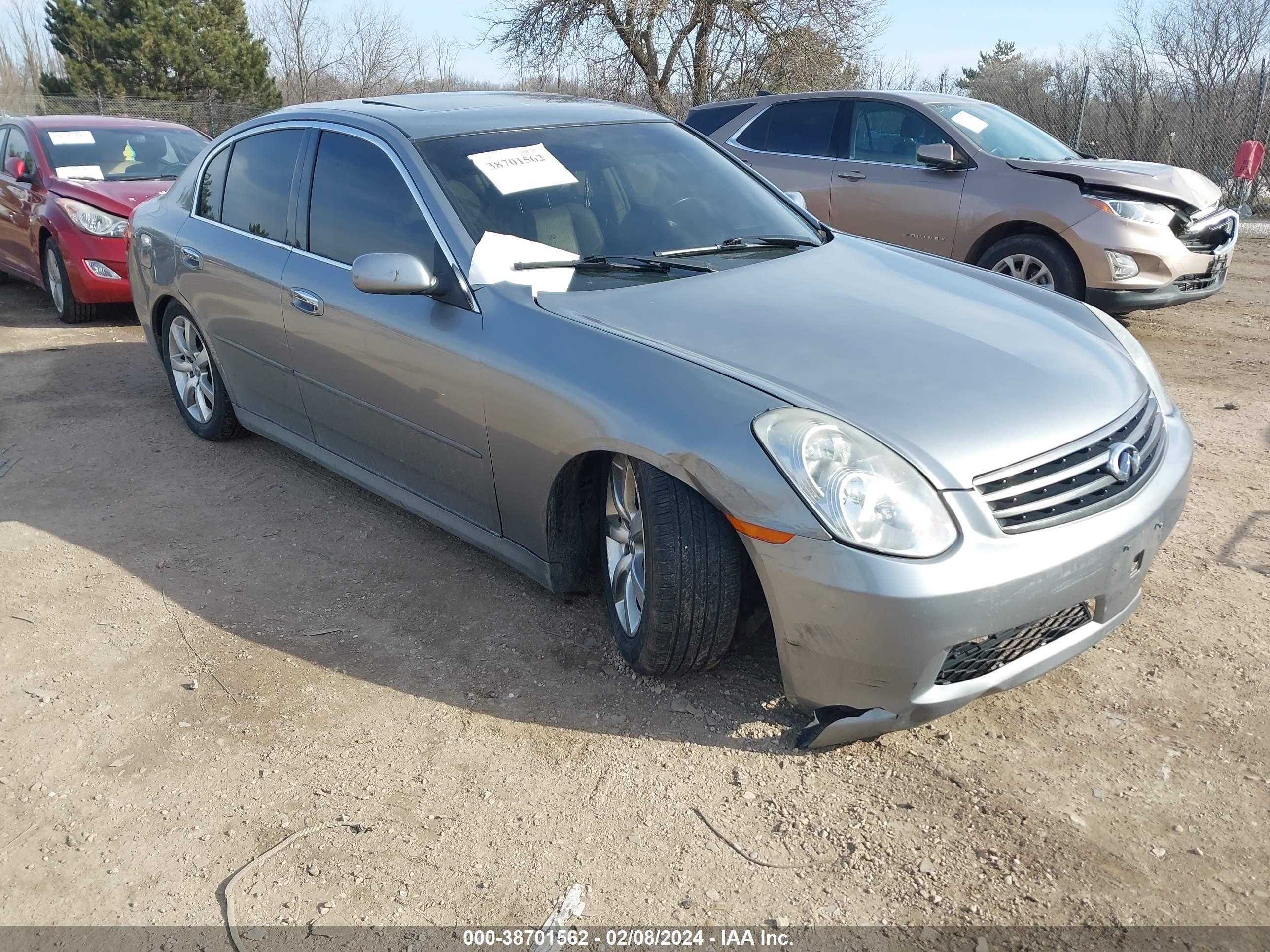 INFINITI G 2006 jnkcv51e76m513462