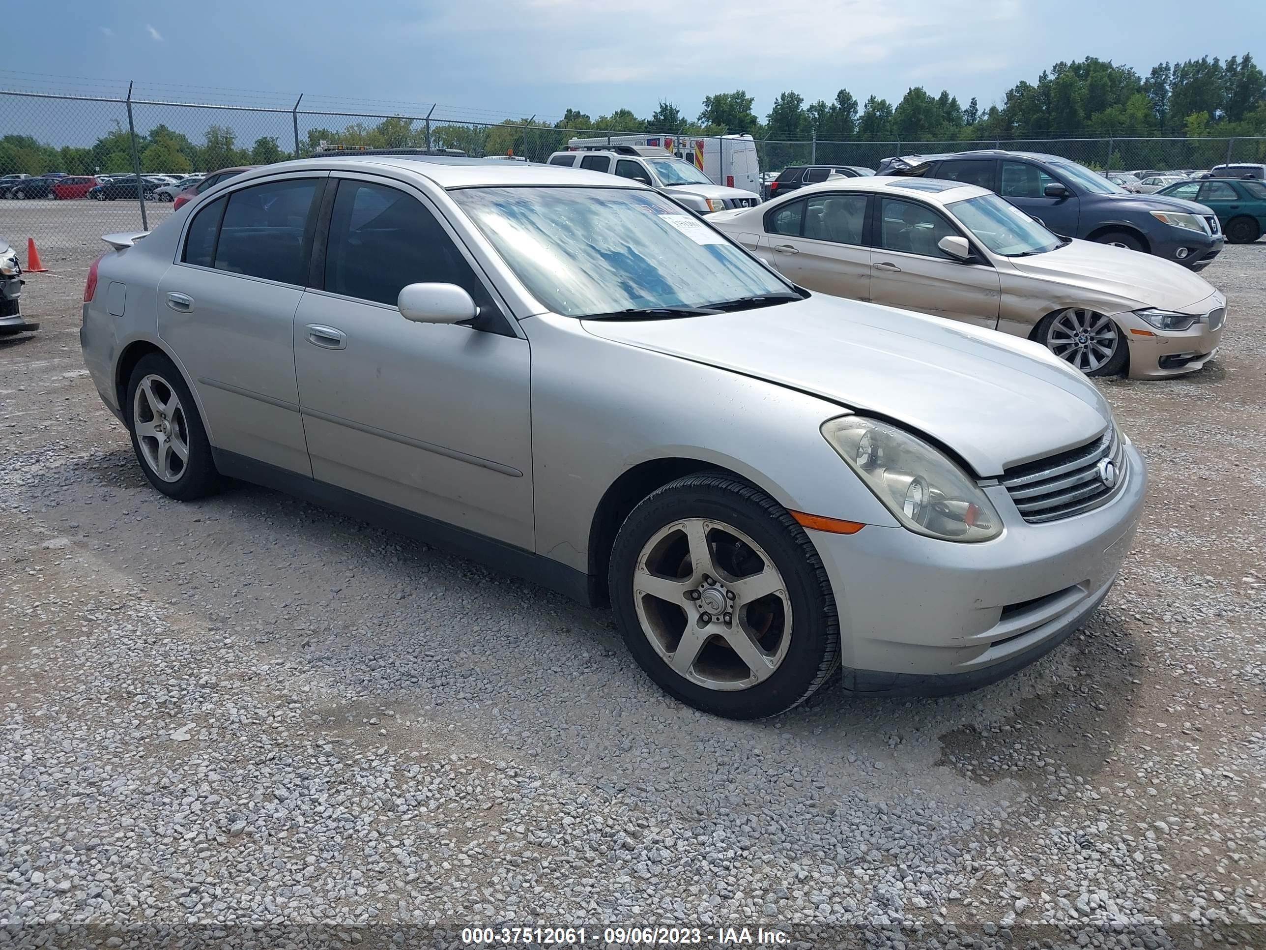 INFINITI G 2003 jnkcv51e83m307725