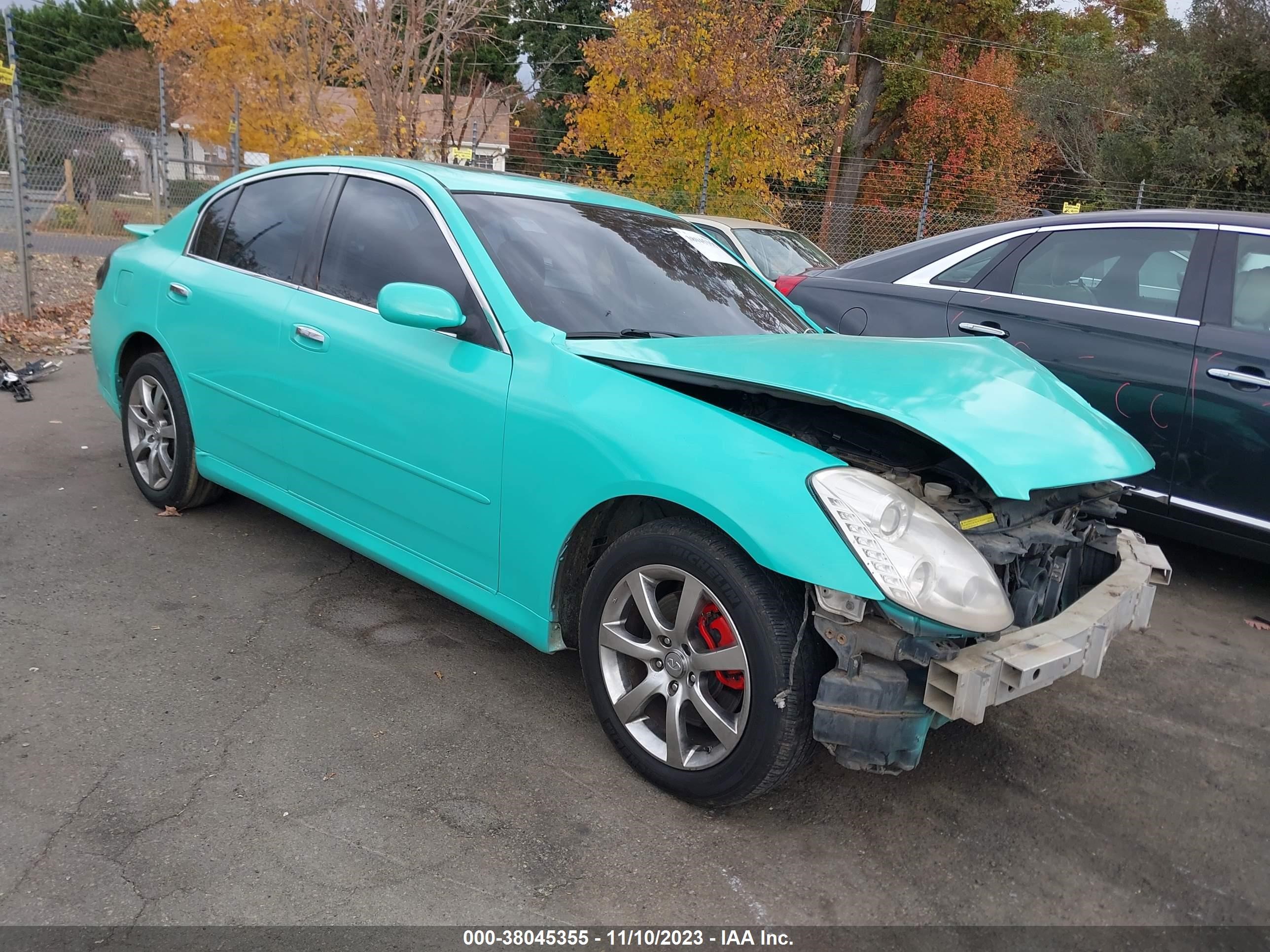 INFINITI G 2005 jnkcv51e85m214125