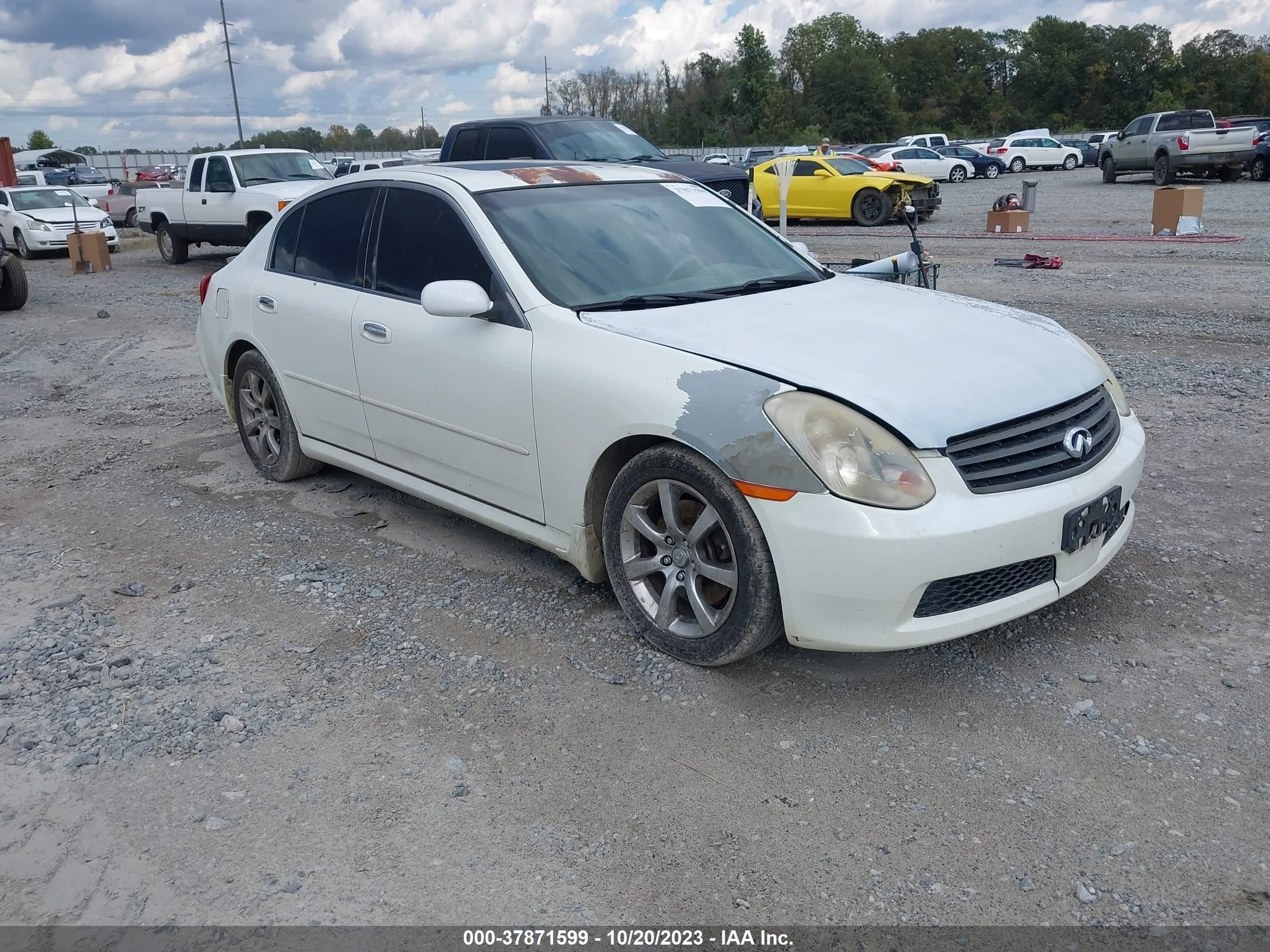 INFINITI G 2005 jnkcv51e85m223391