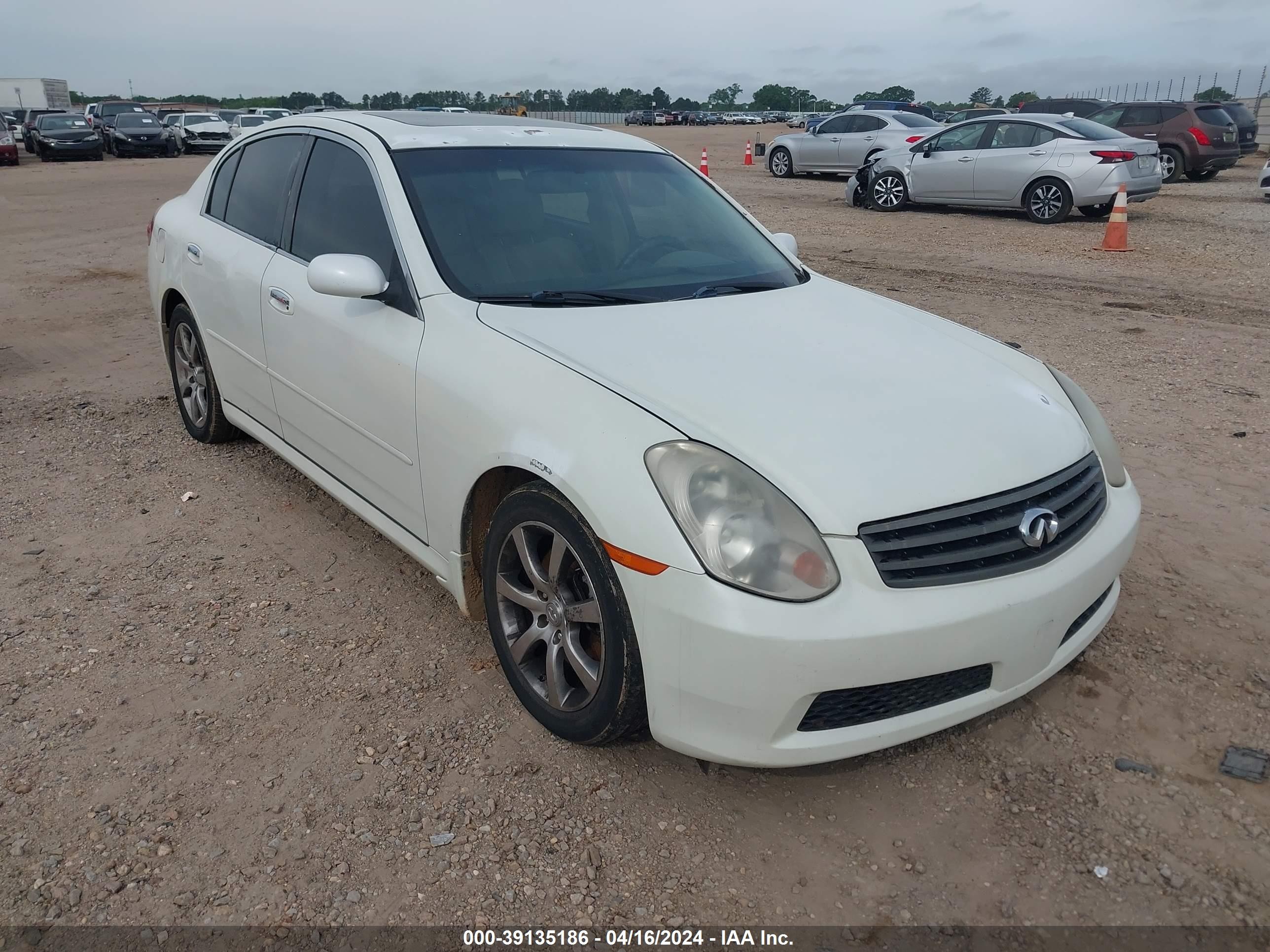 INFINITI G 2006 jnkcv51e86m512109