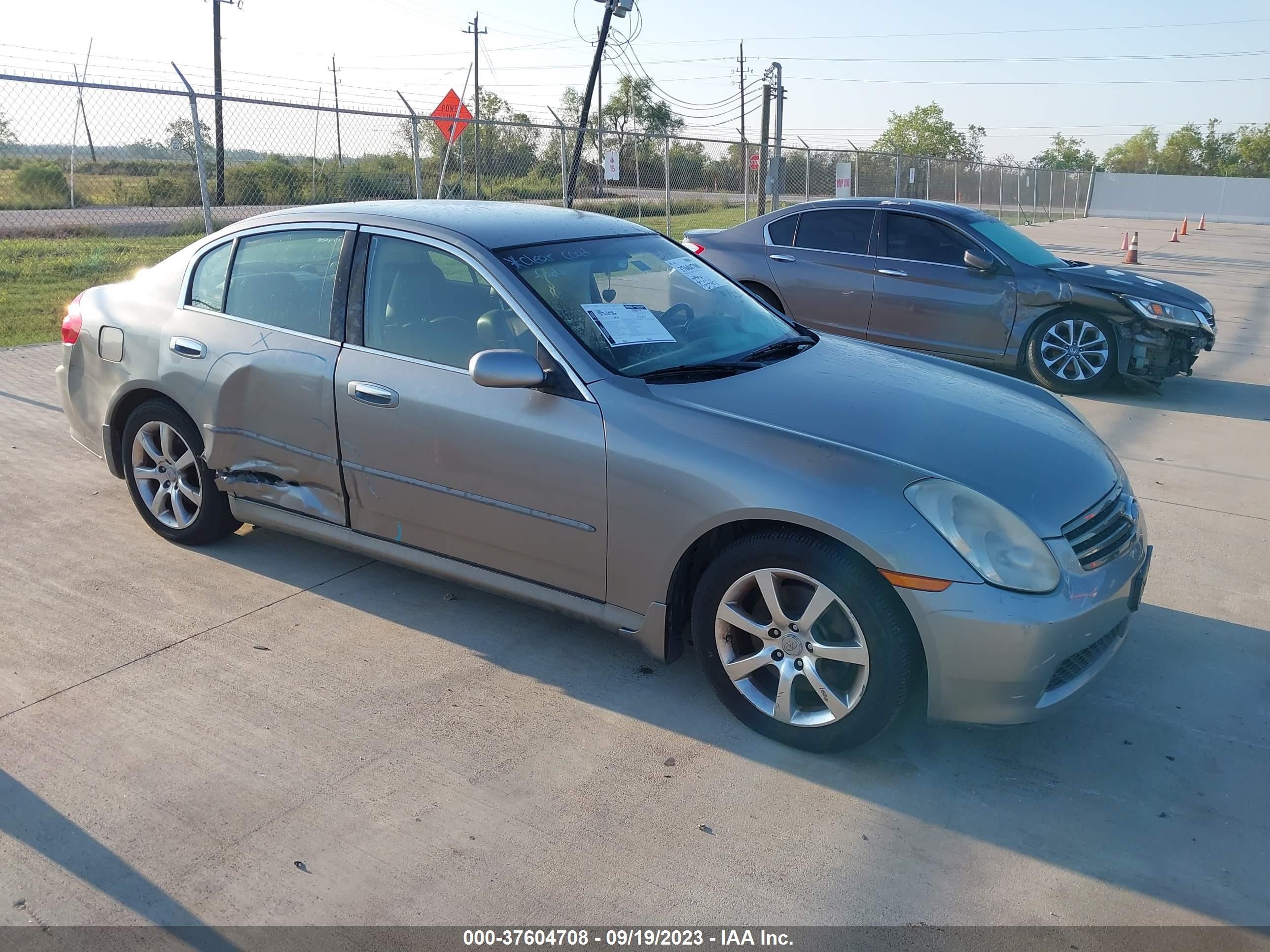 INFINITI G 2006 jnkcv51e86m514359