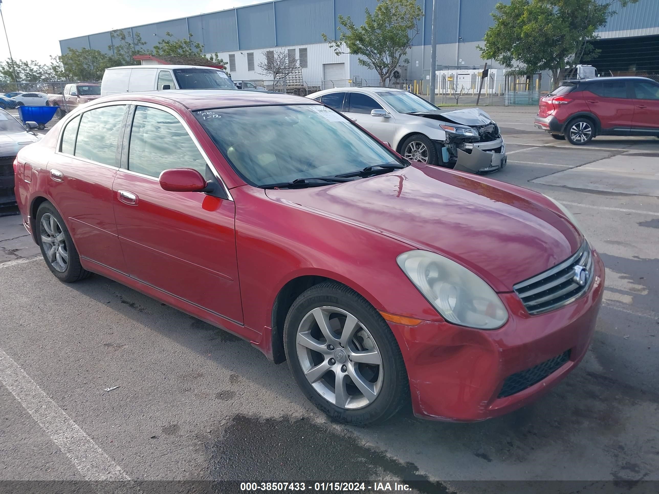 INFINITI G 2006 jnkcv51e86m516239