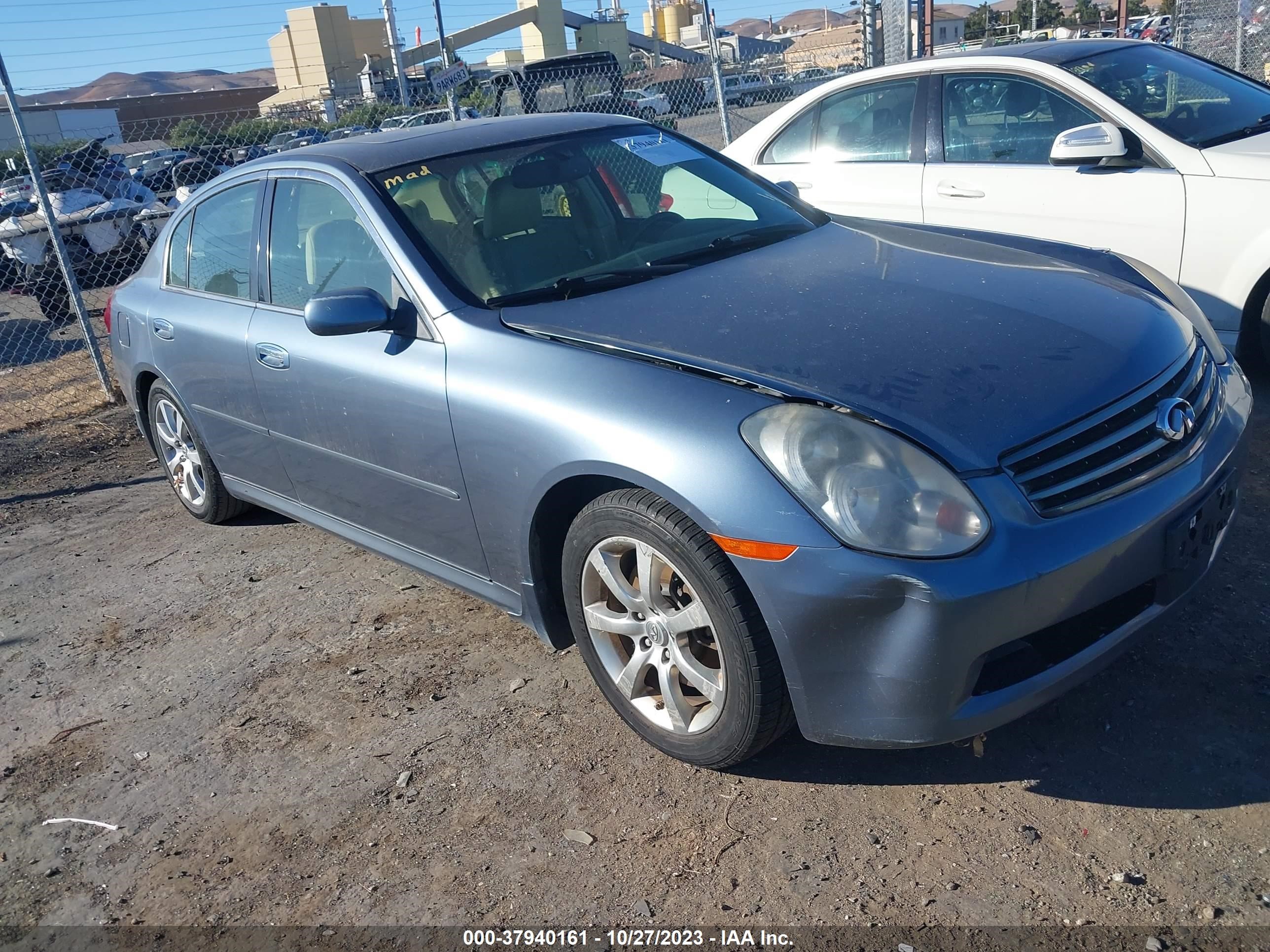 INFINITI G 2006 jnkcv51e86m519531