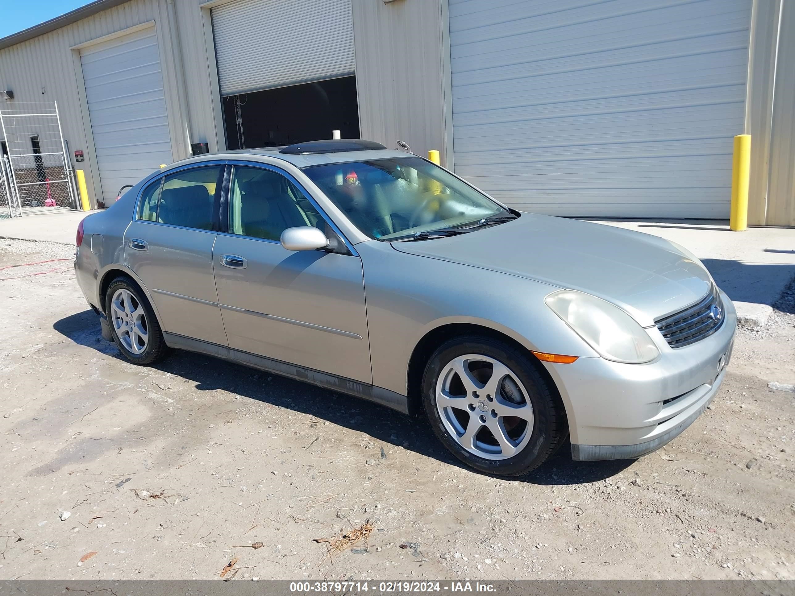 INFINITI G 2003 jnkcv51e93m023861