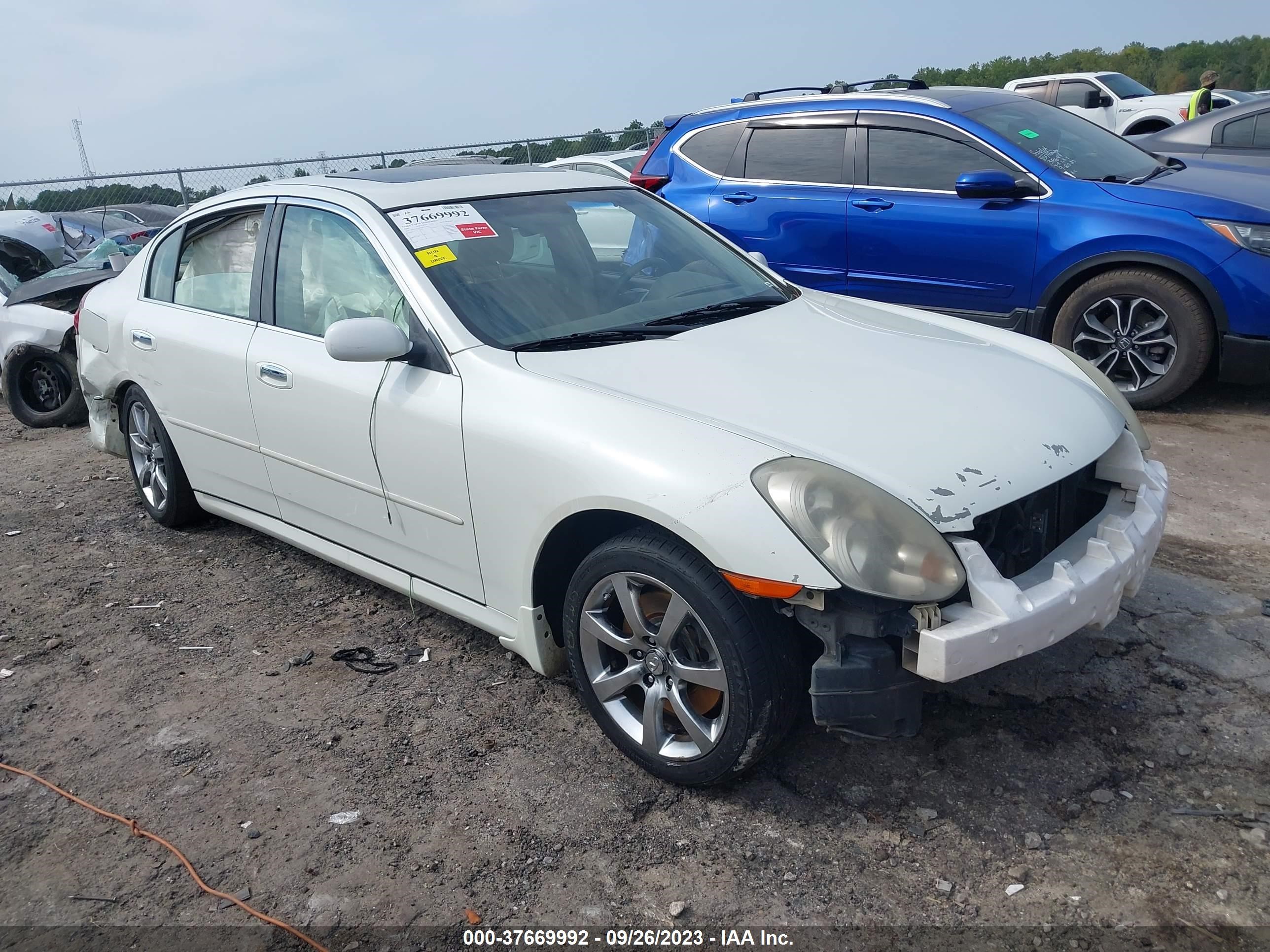 INFINITI G 2005 jnkcv51e95m222931