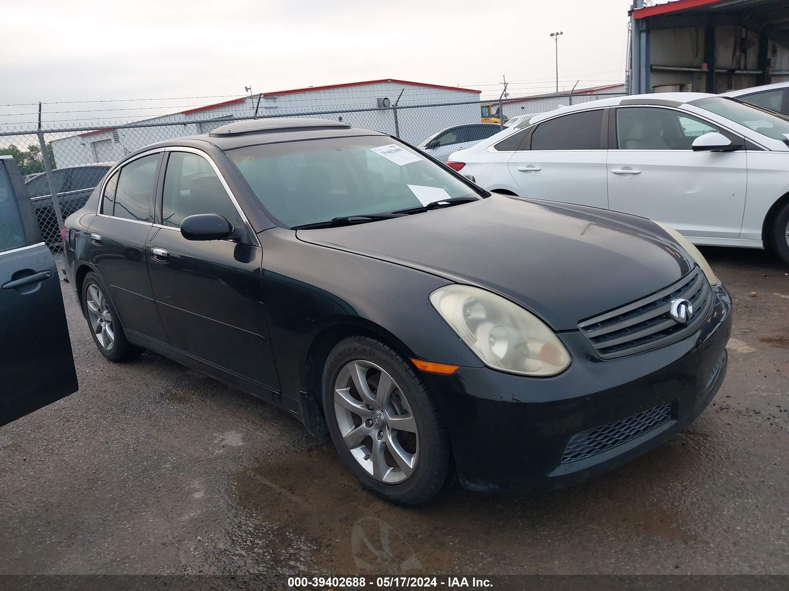 INFINITI G 2006 jnkcv51e96m501376