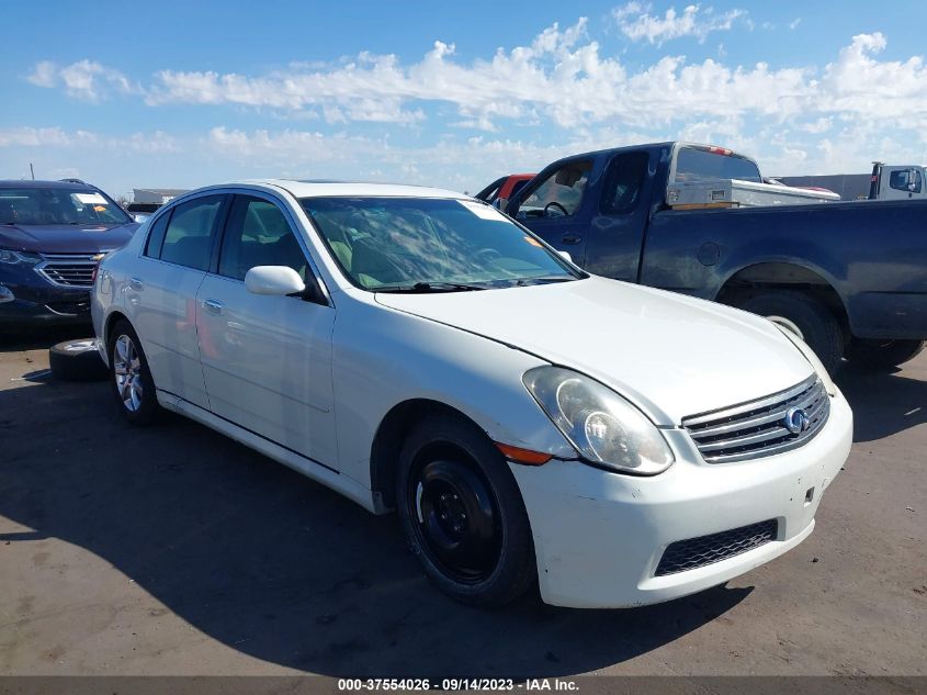 INFINITI G 2006 jnkcv51e96m506478