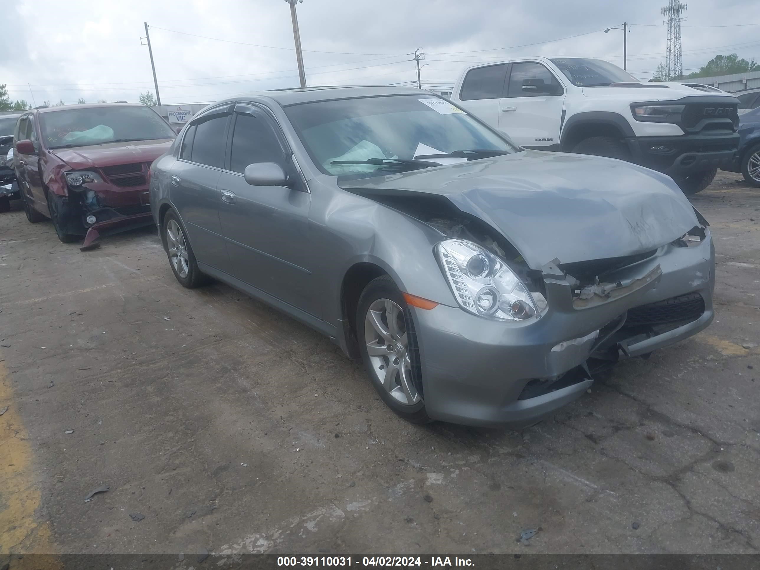 INFINITI G 2006 jnkcv51e96m513365