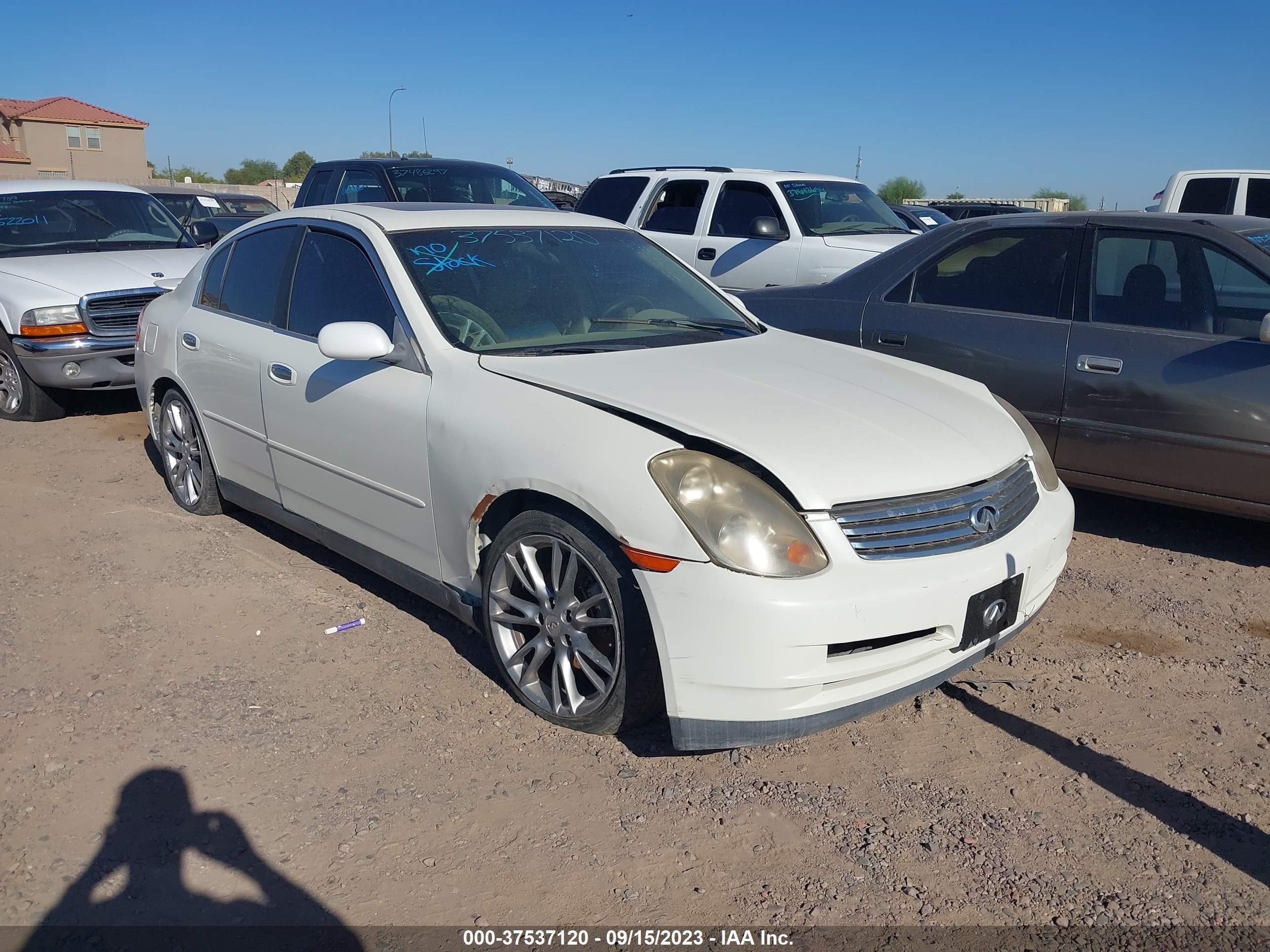 INFINITI G 2003 jnkcv51ex3m325224