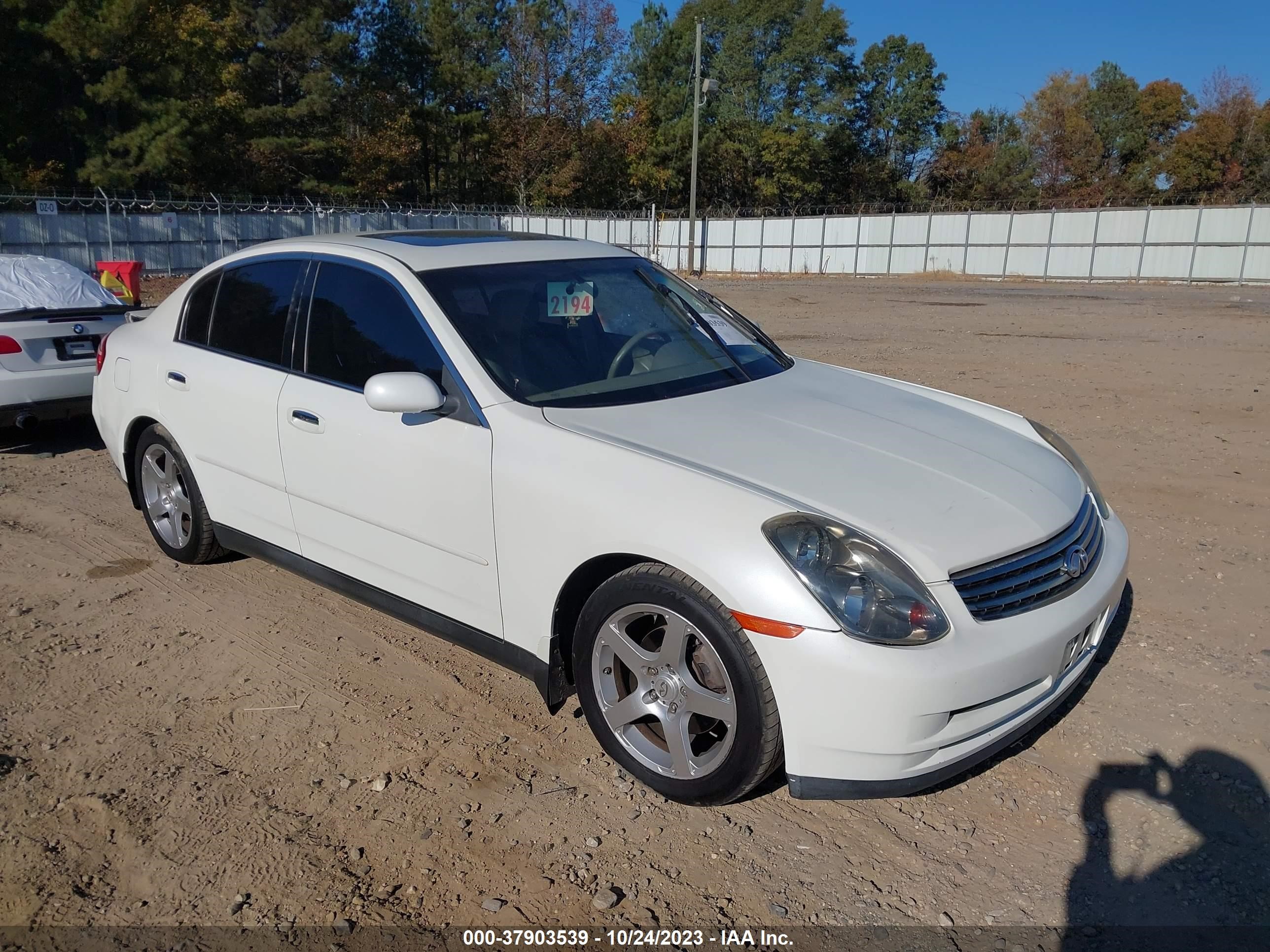 INFINITI G 2004 jnkcv51ex4m110220