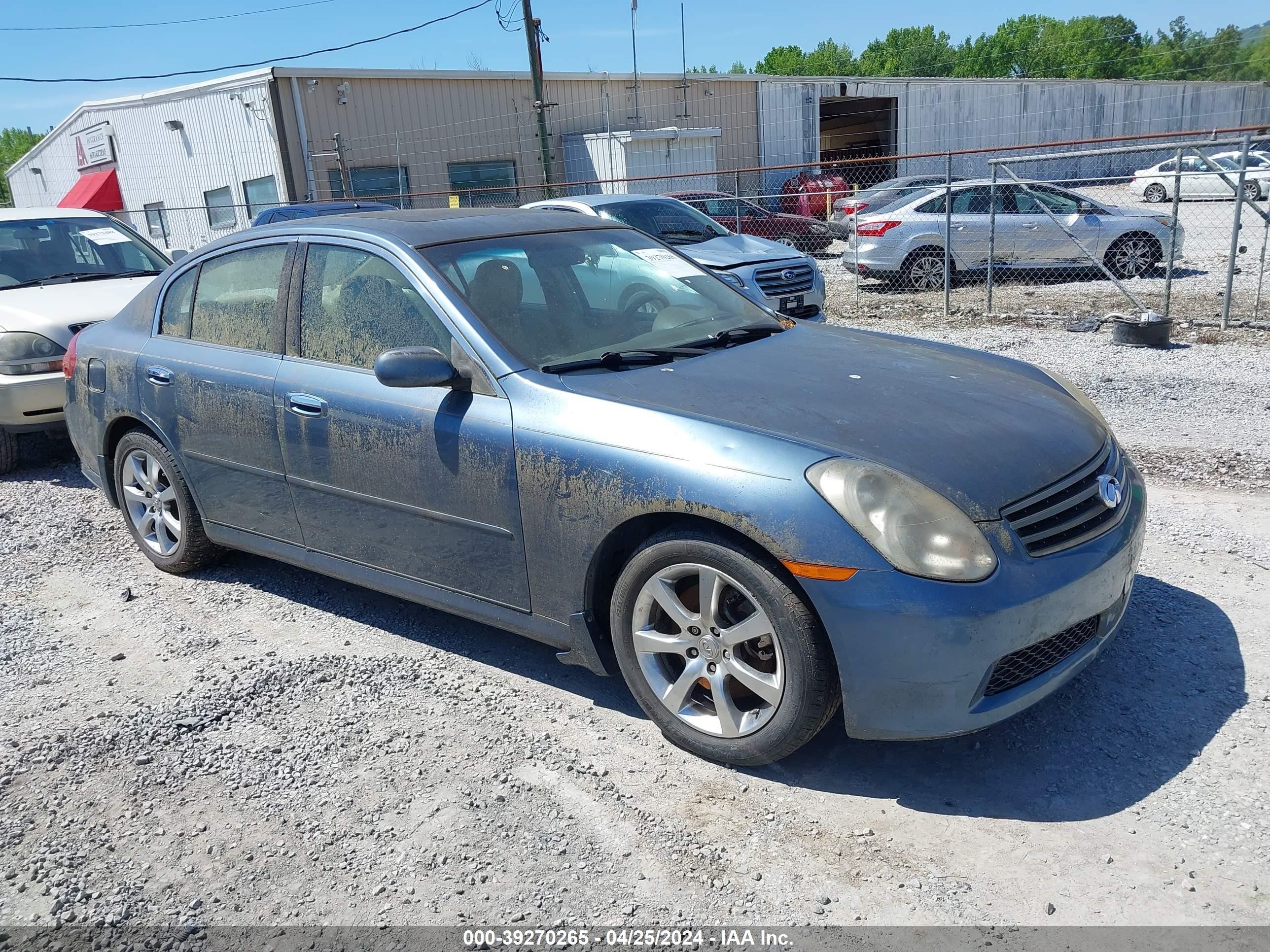 INFINITI G 2006 jnkcv51ex6m512970