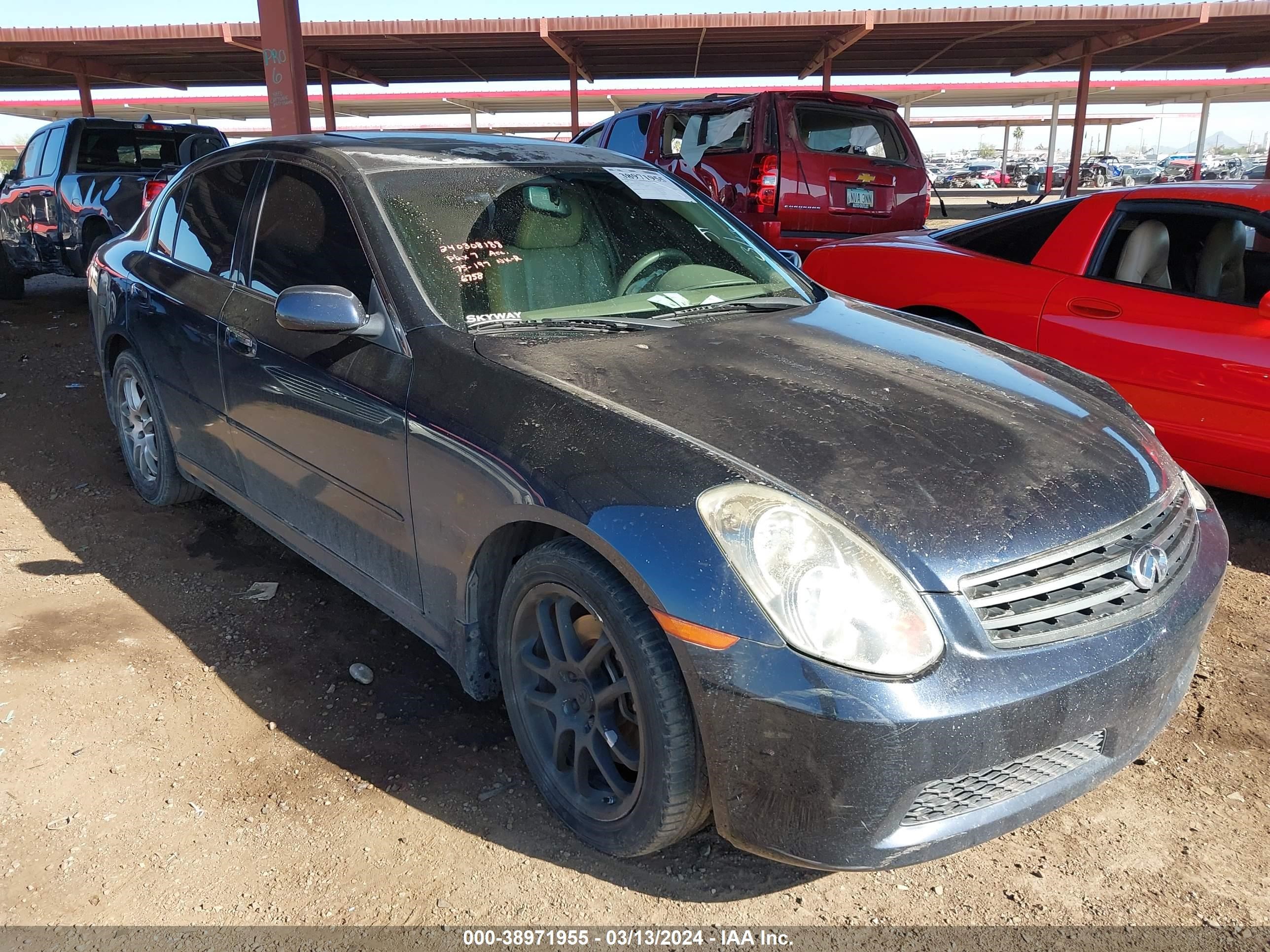 INFINITI G 2006 jnkcv51ex6m516758