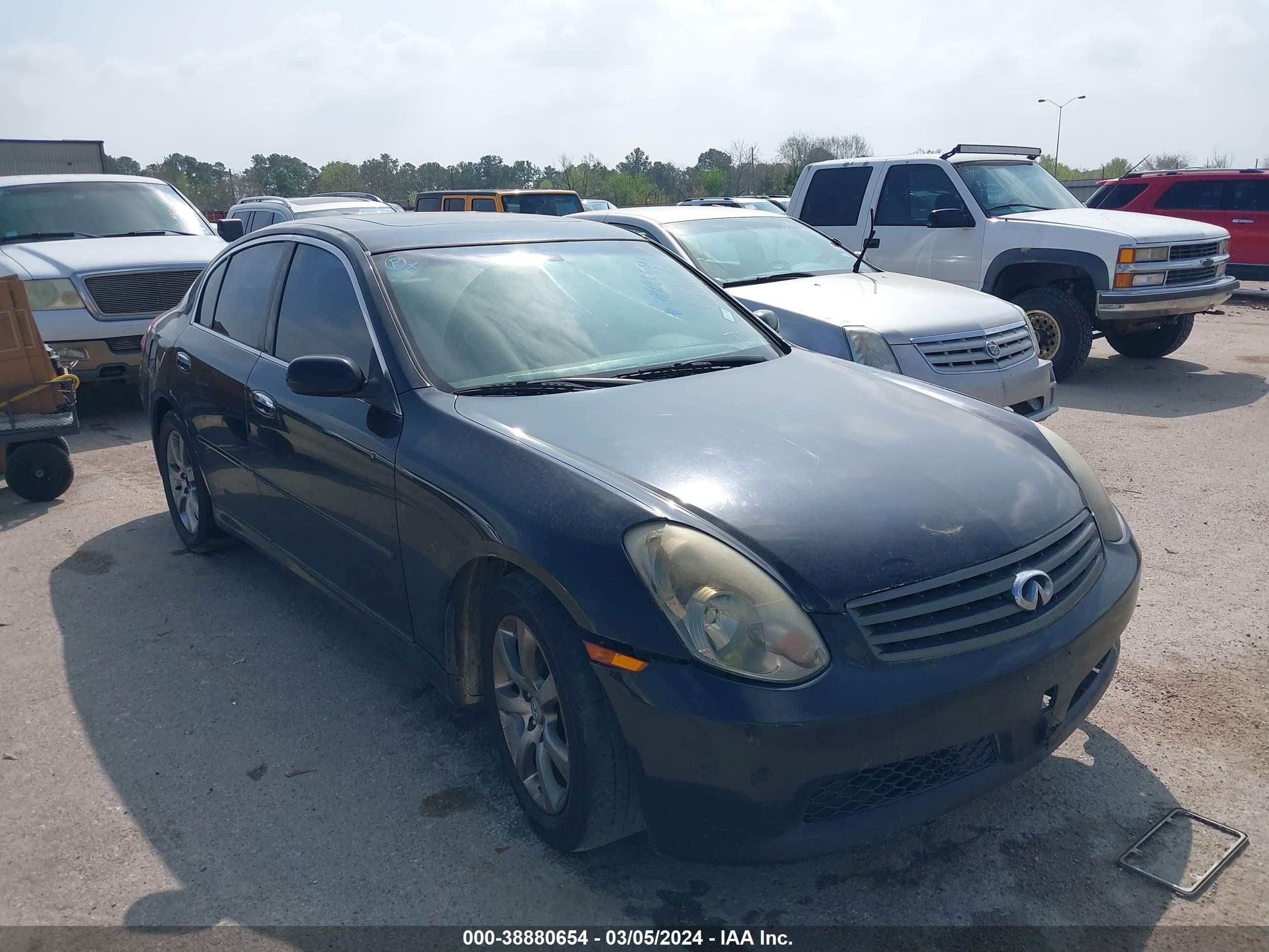 INFINITI G 2006 jnkcv51ex6m522429