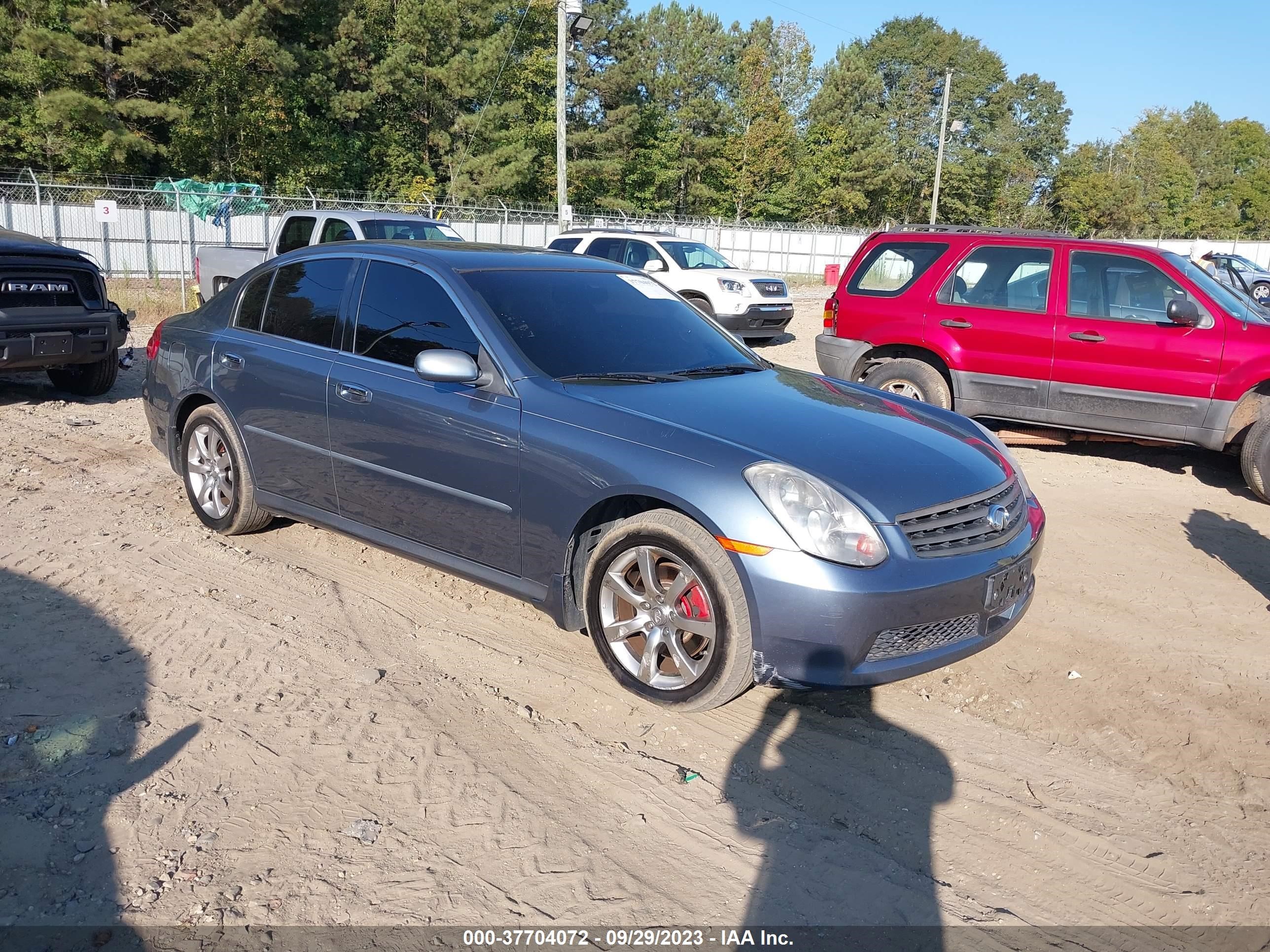 INFINITI G 2006 jnkcv51f06m605442