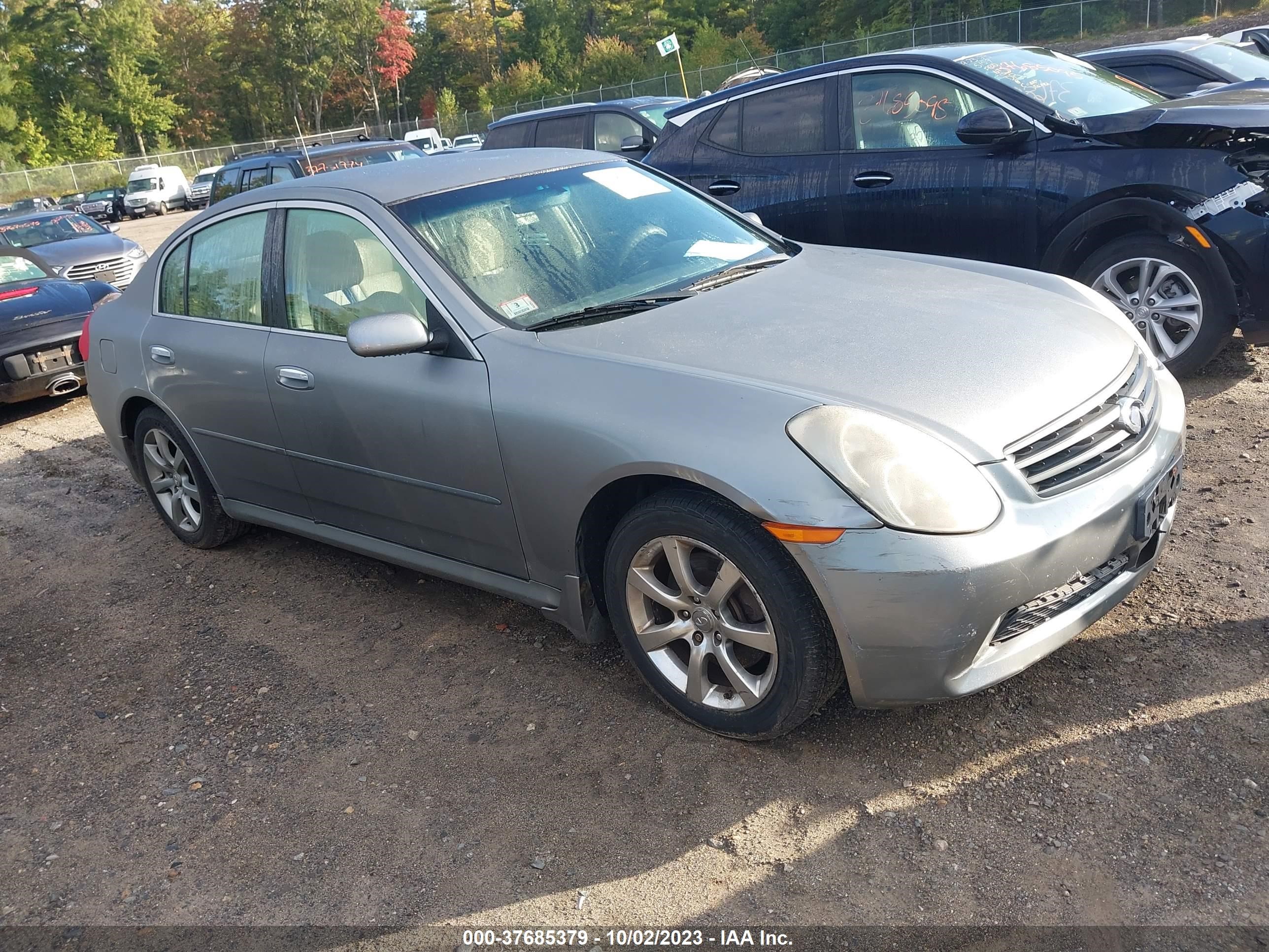 INFINITI G 2006 jnkcv51f06m607451