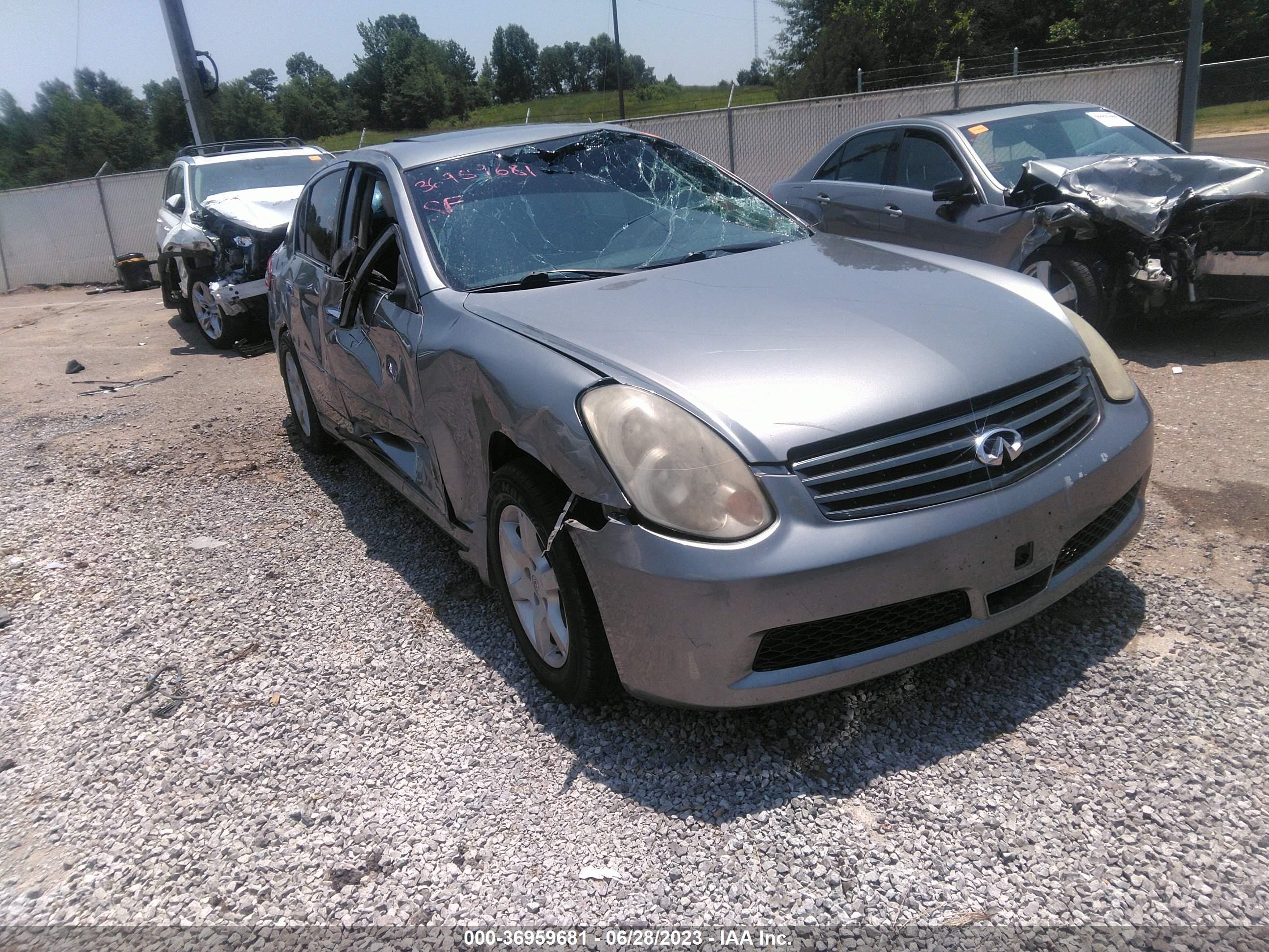 INFINITI G 2005 jnkcv51f35m307157