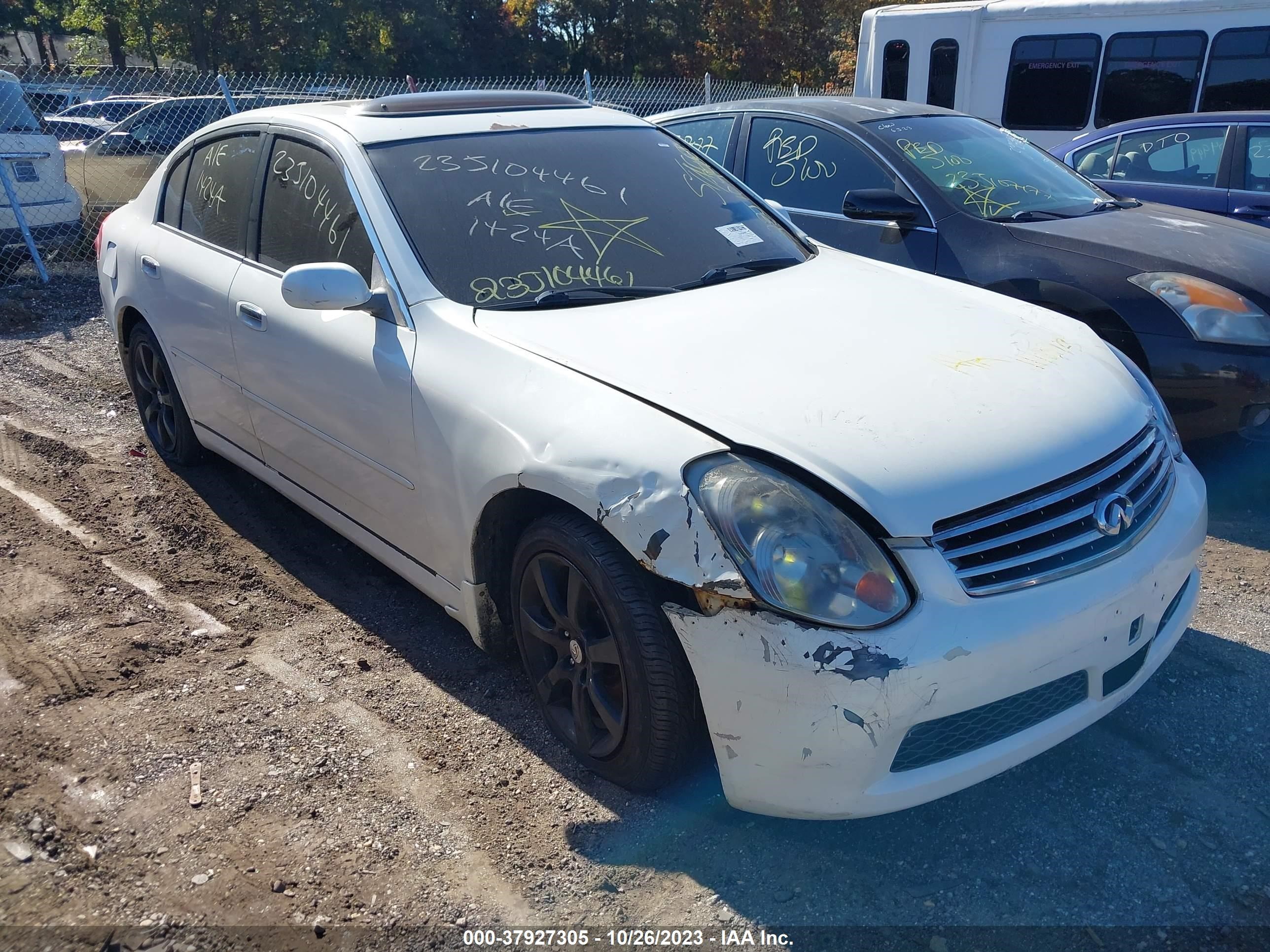 INFINITI G 2005 jnkcv51f45m315655