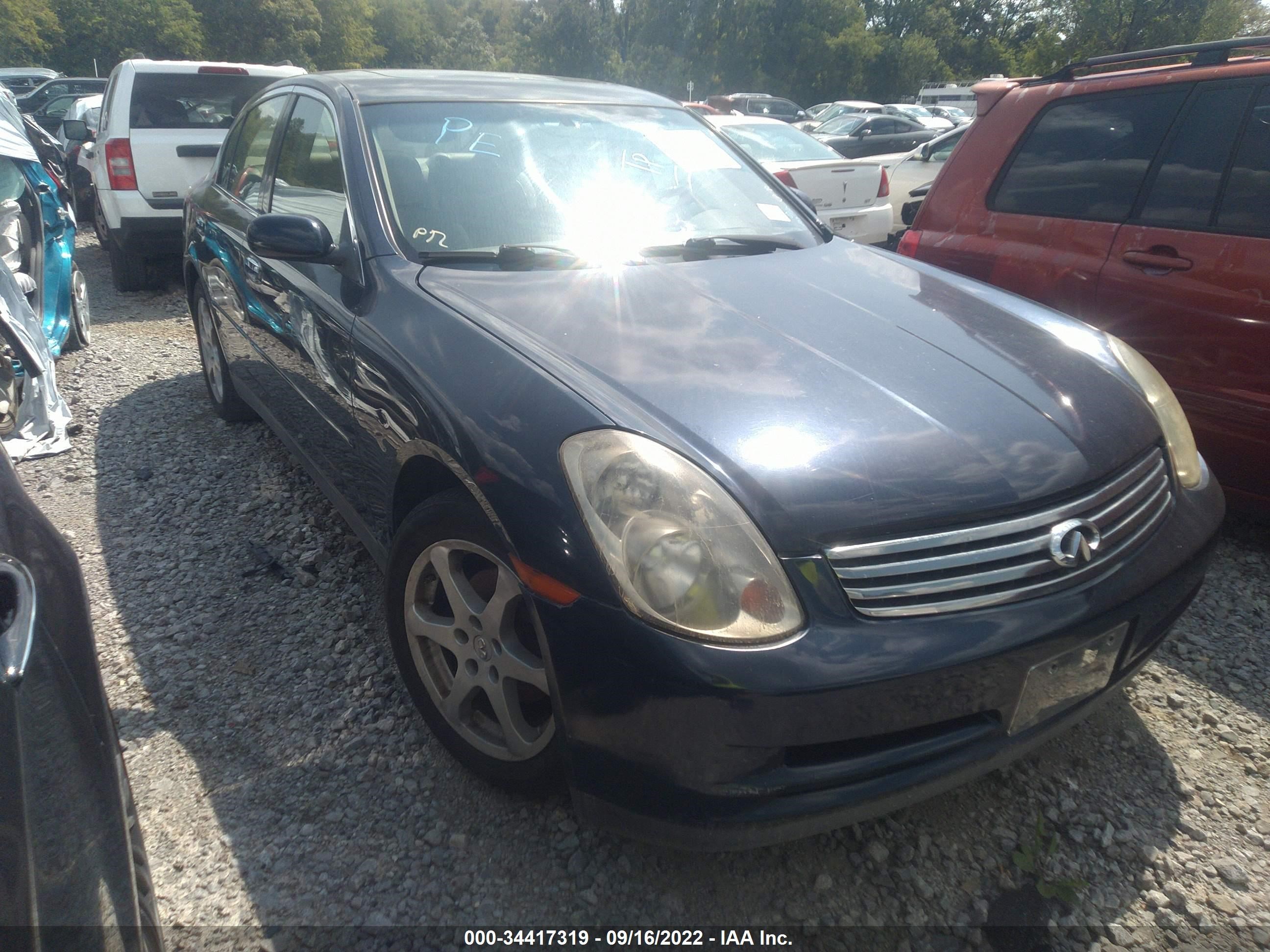 INFINITI G 2004 jnkcv51f54m704951