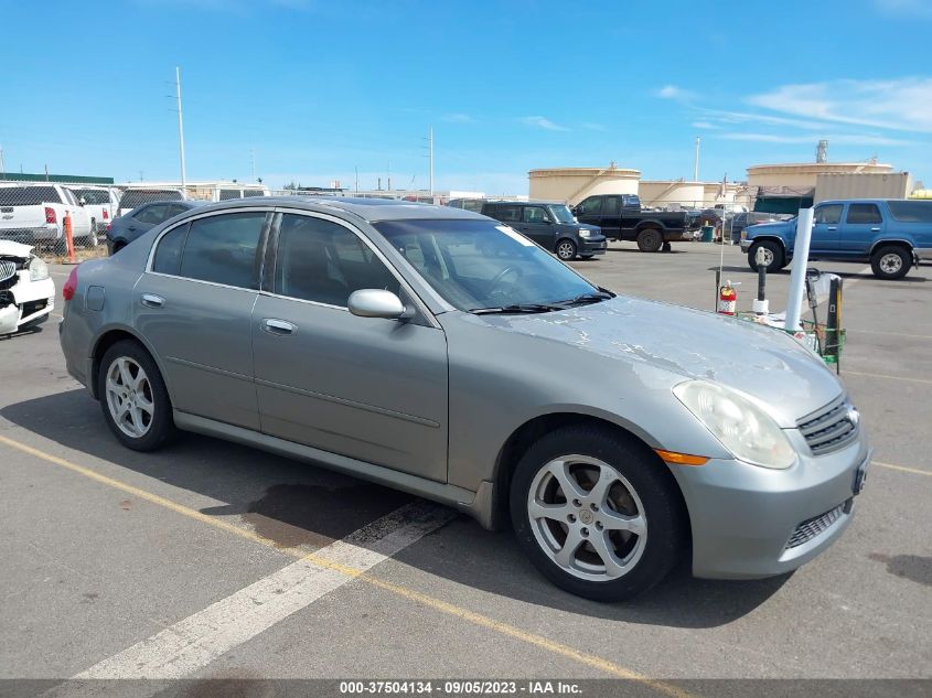 INFINITI G 2006 jnkcv51f66m608832