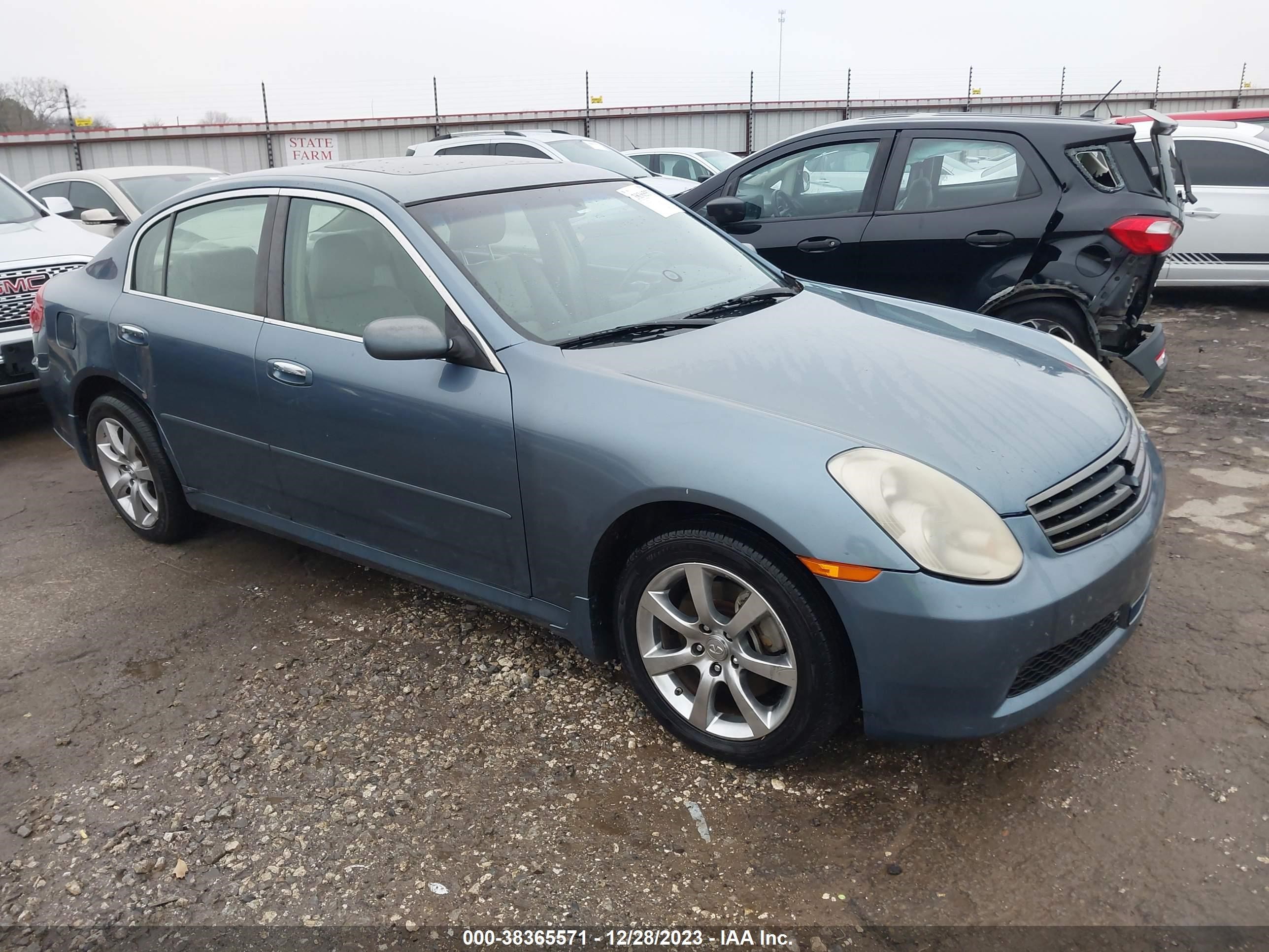 INFINITI G 2006 jnkcv51f96m604712