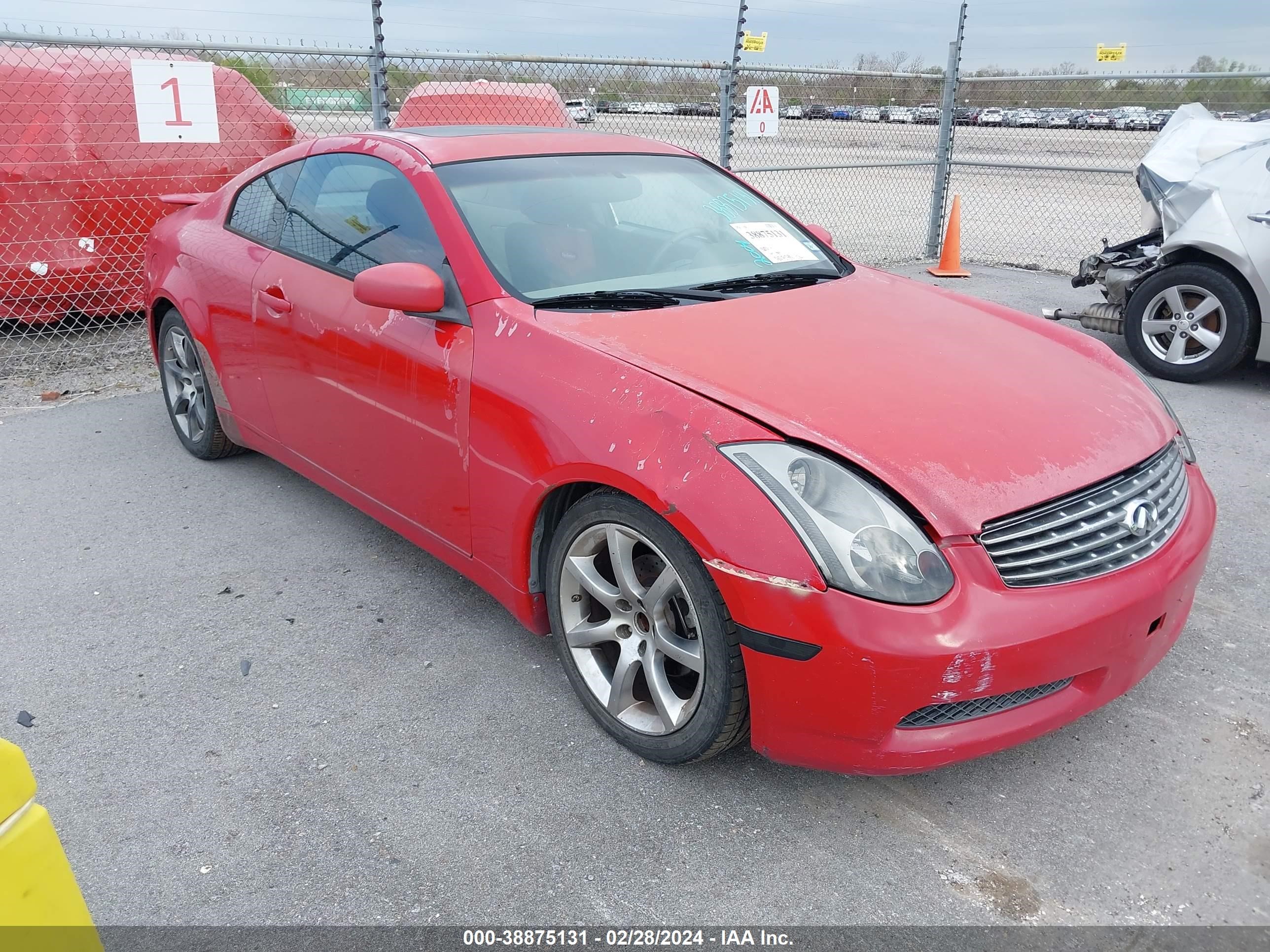 INFINITI G 2004 jnkcv54e34m805537