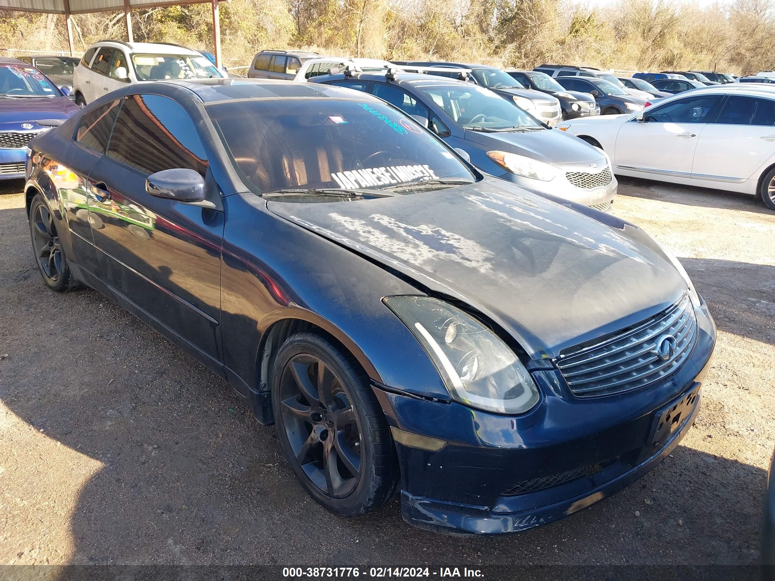 INFINITI G 2004 jnkcv54e54m806429