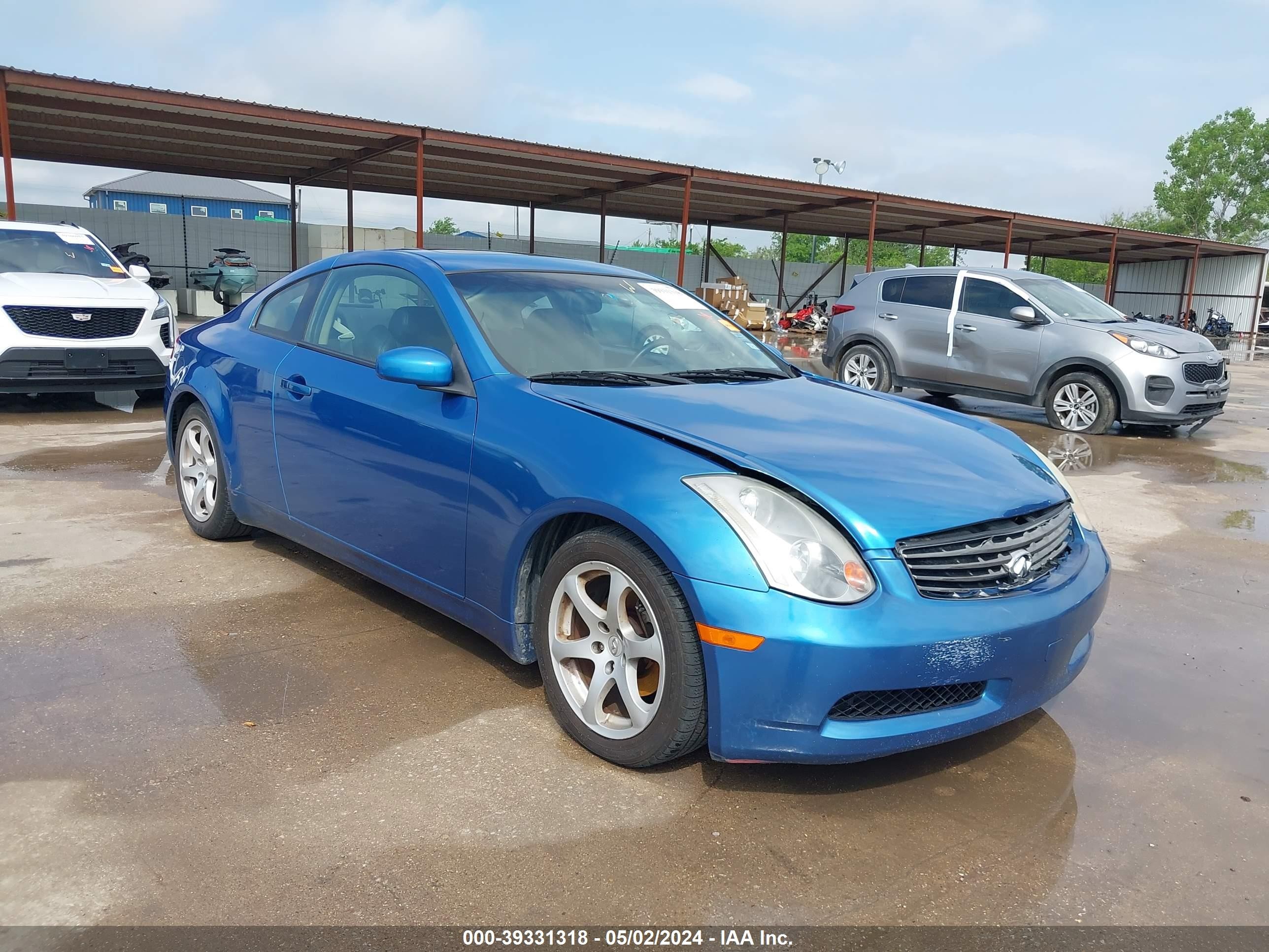 INFINITI G 2003 jnkcv54e63m208140