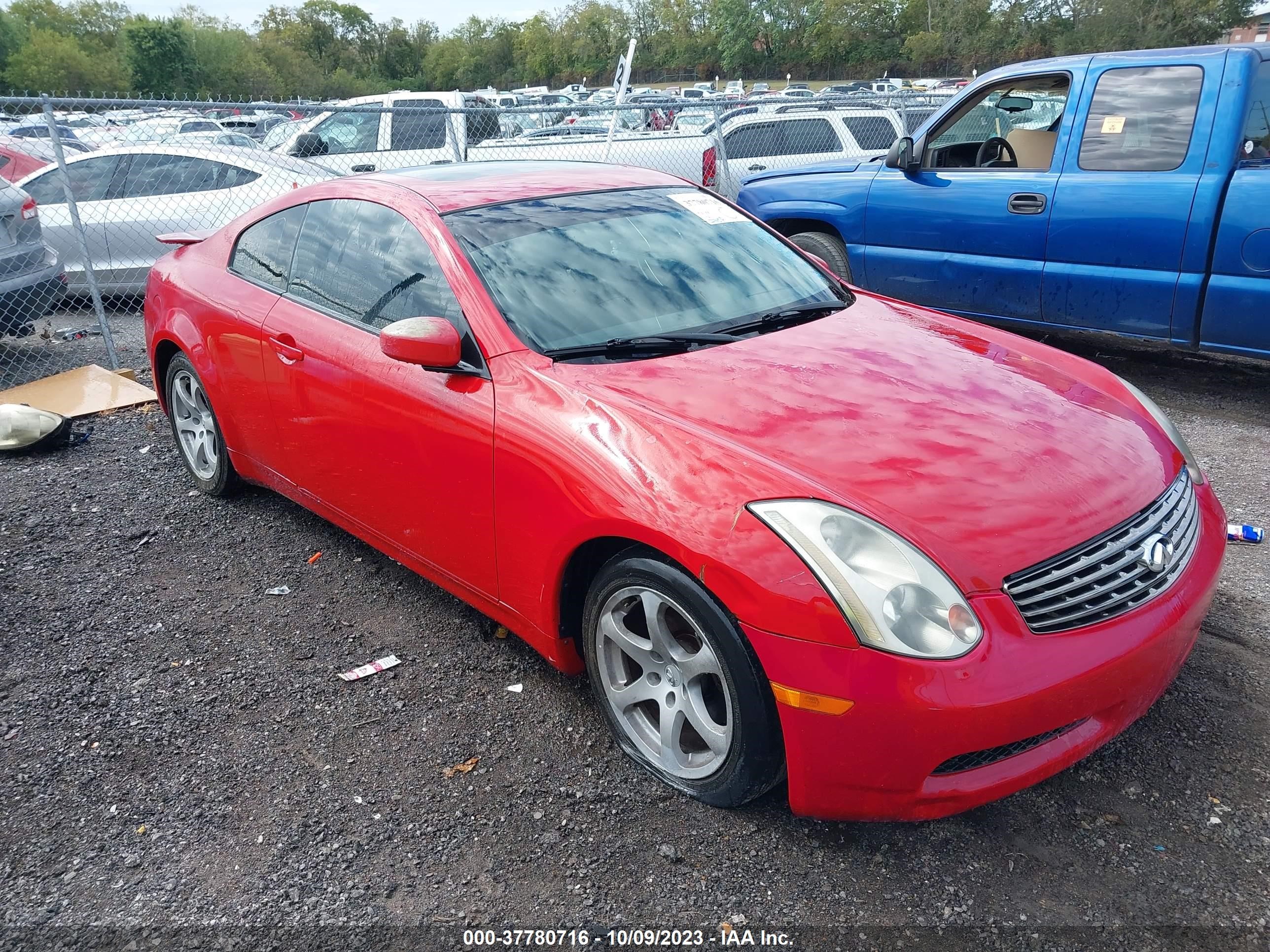 INFINITI G 2003 jnkcv54e73m223066