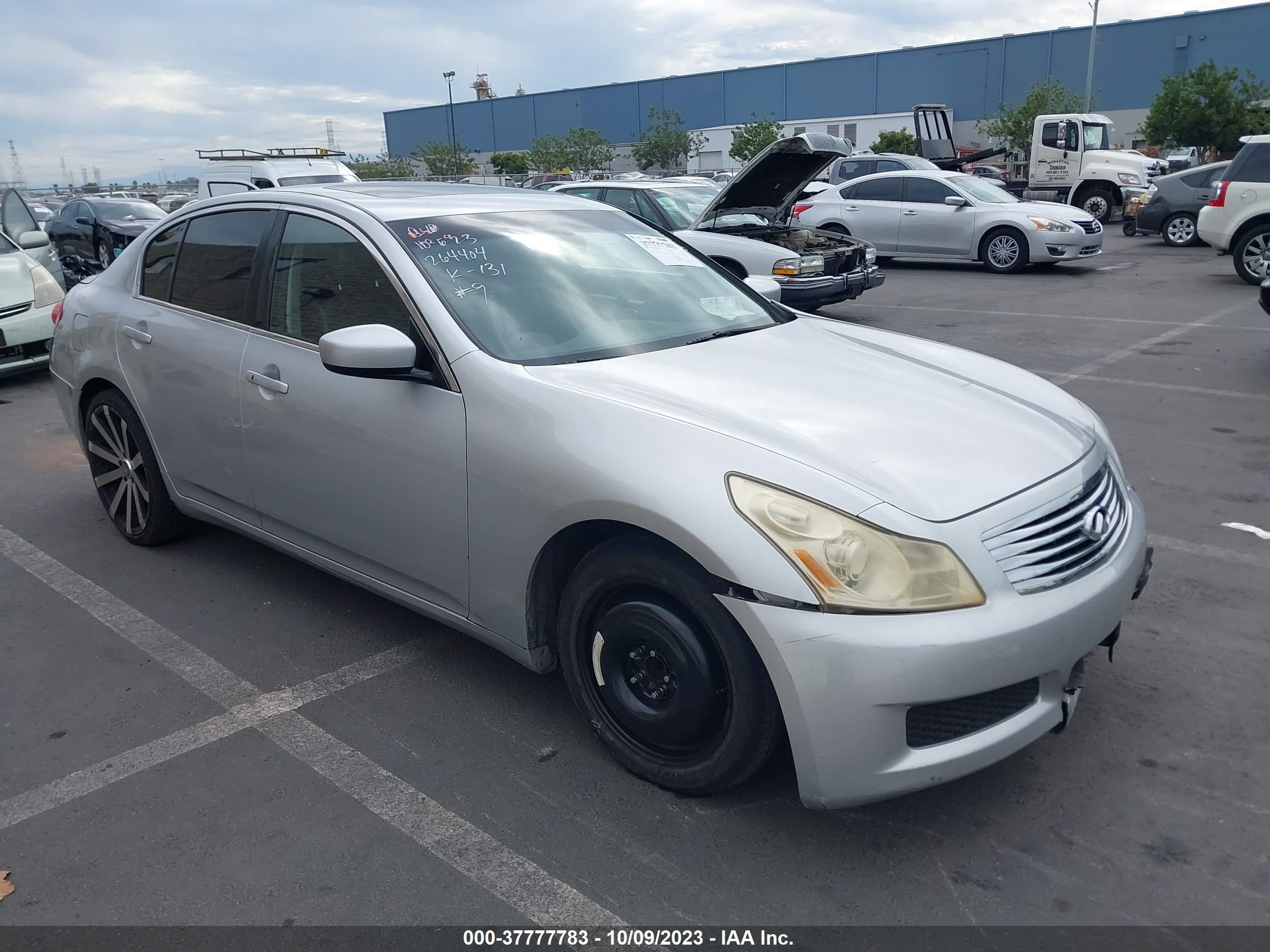 INFINITI G 2009 jnkcv61ex9m013547