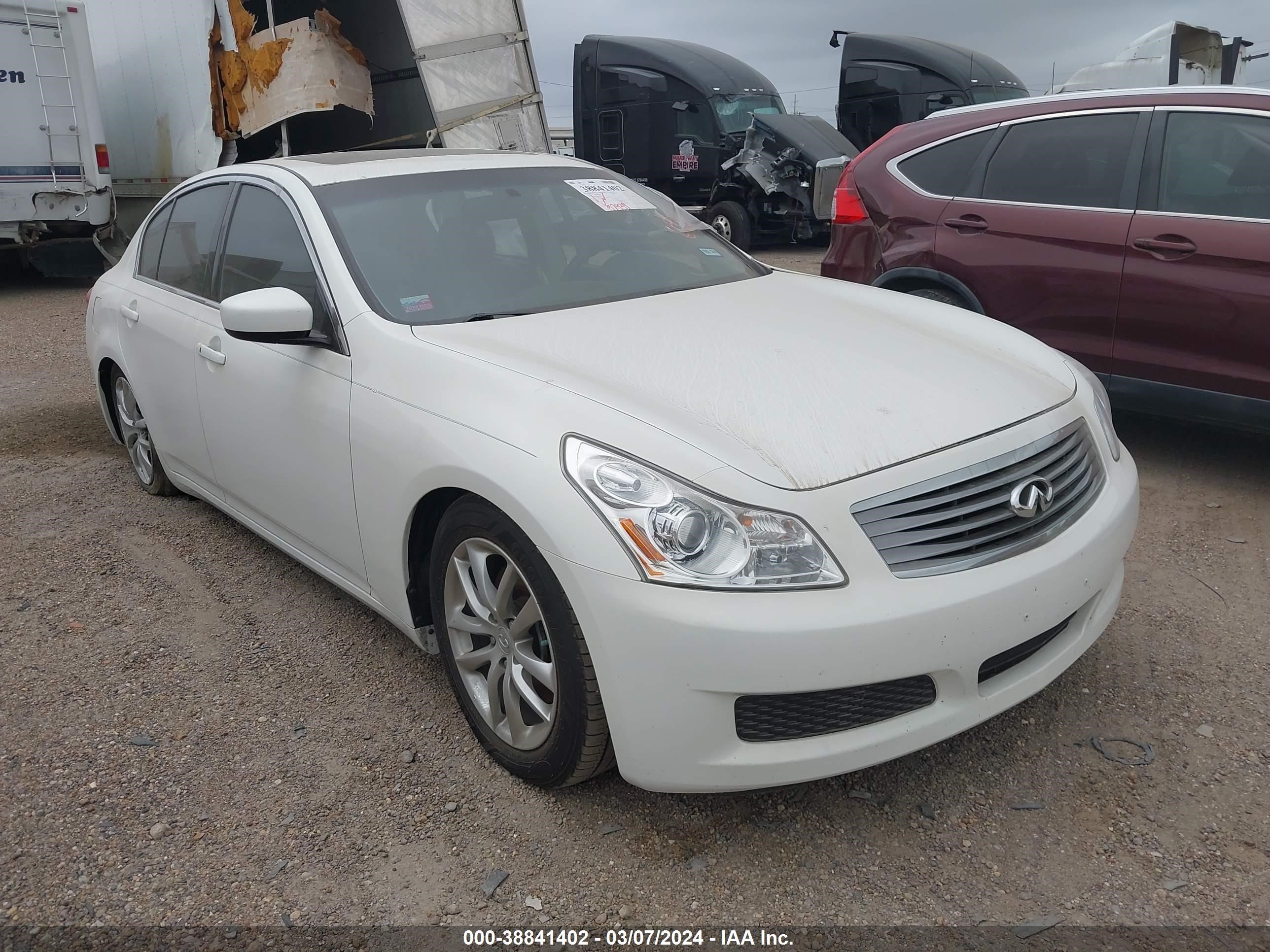 INFINITI G 2009 jnkcv61ex9m309796