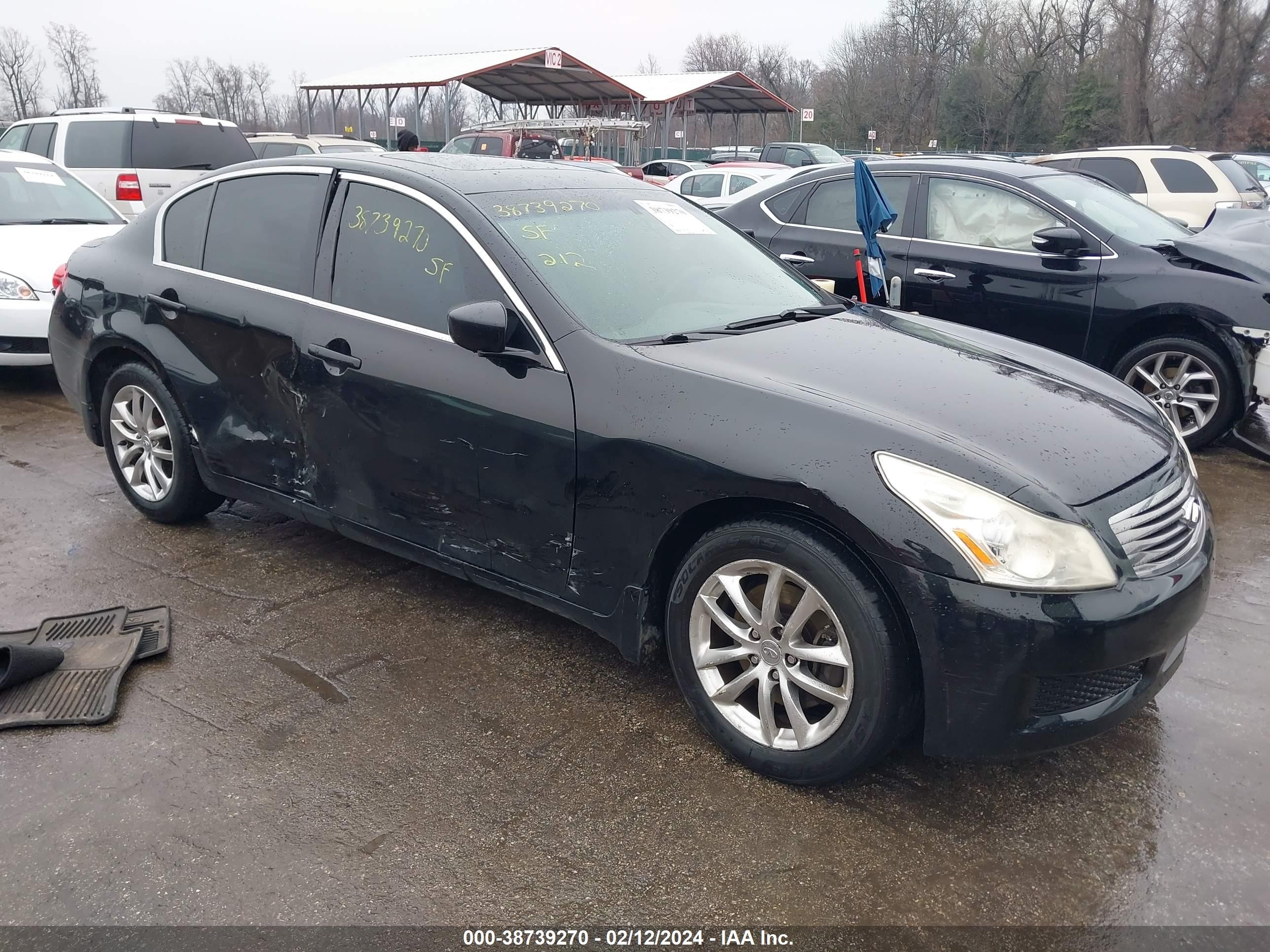 INFINITI G 2009 jnkcv61f39m052439