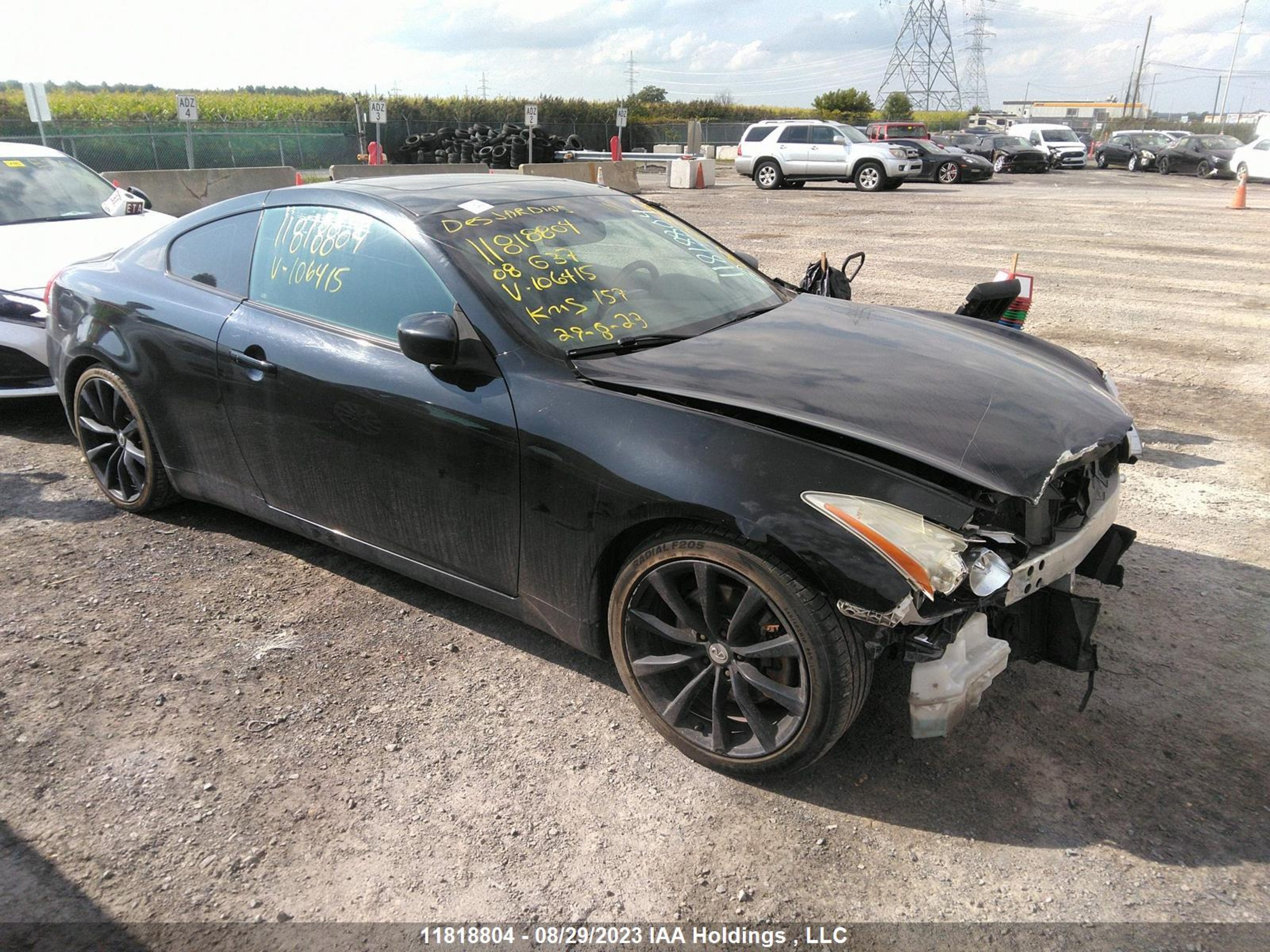 INFINITI G 2008 jnkcv64e68m106415