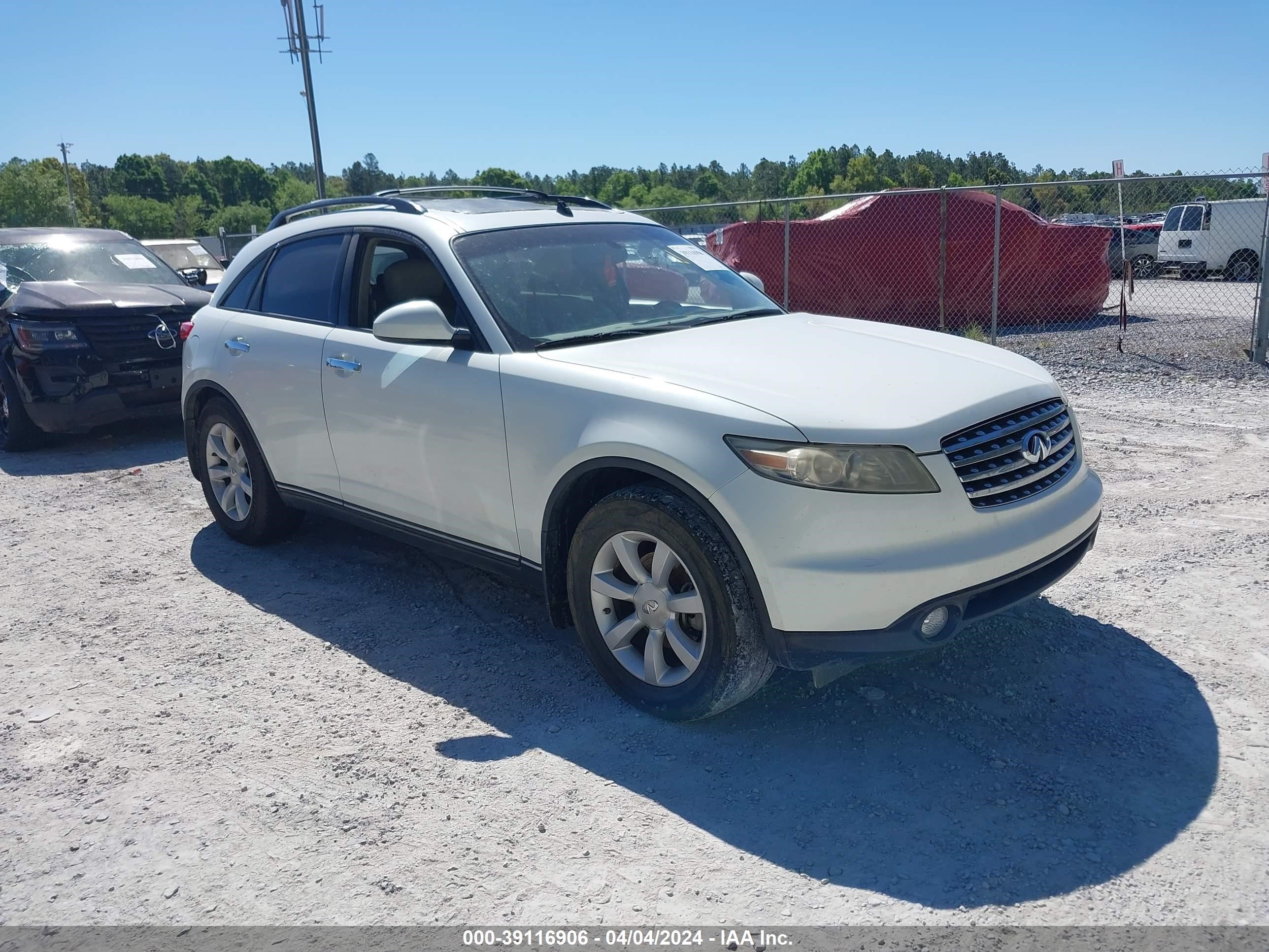 INFINITI FX 2004 jnras08u44x106471