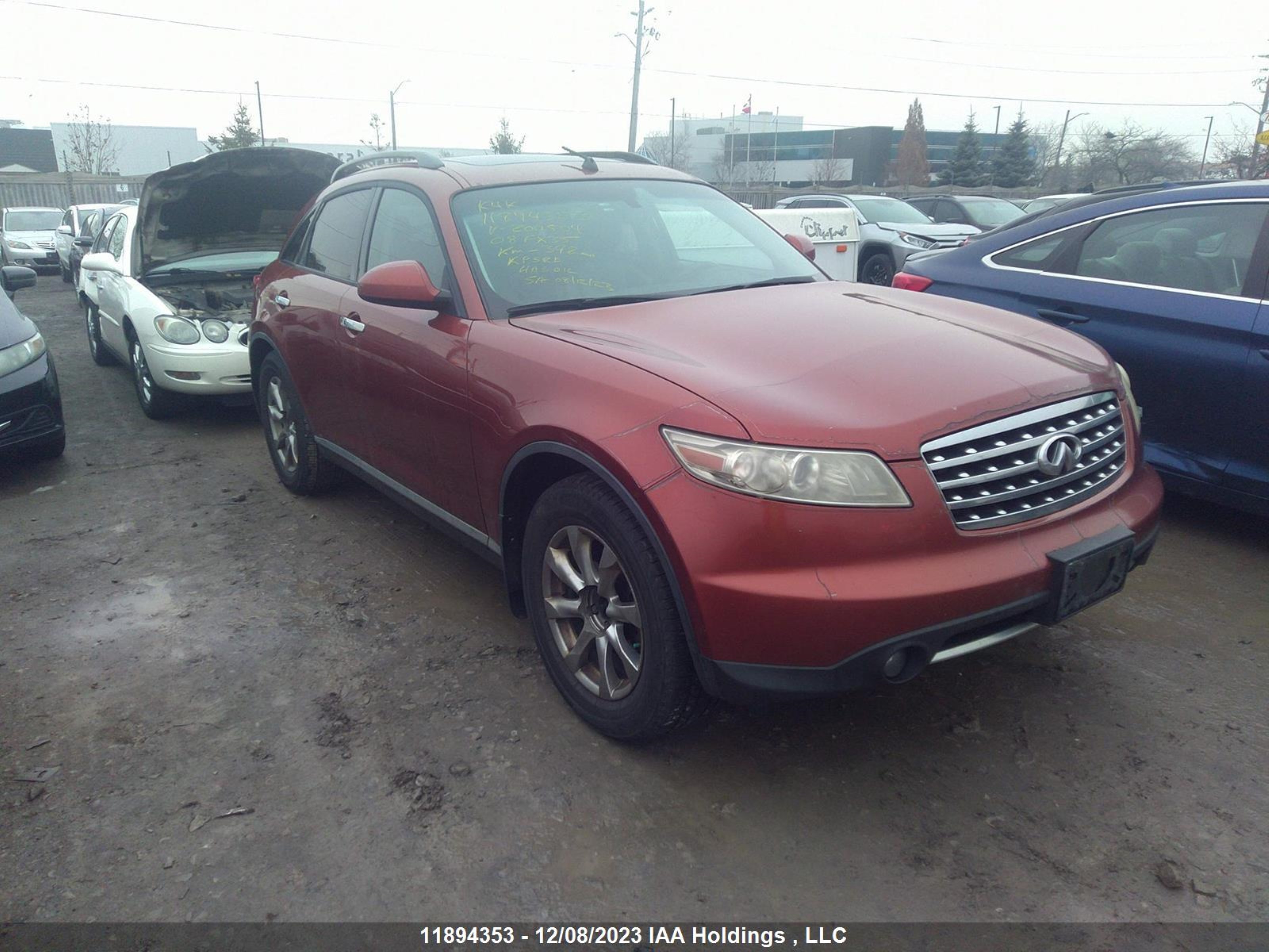 INFINITI FX 2008 jnras08w48x200504