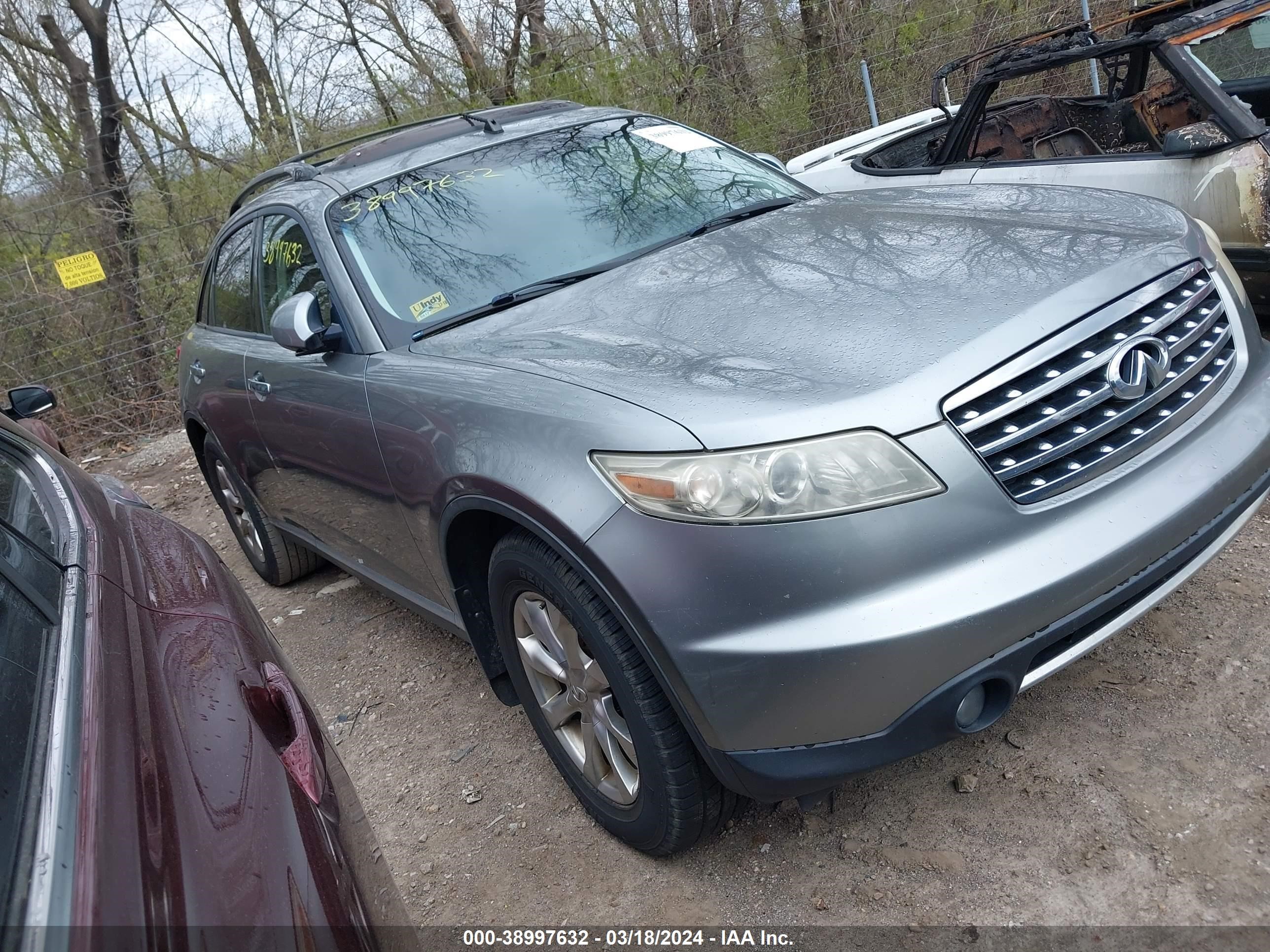 INFINITI FX 2007 jnras08w67x206321