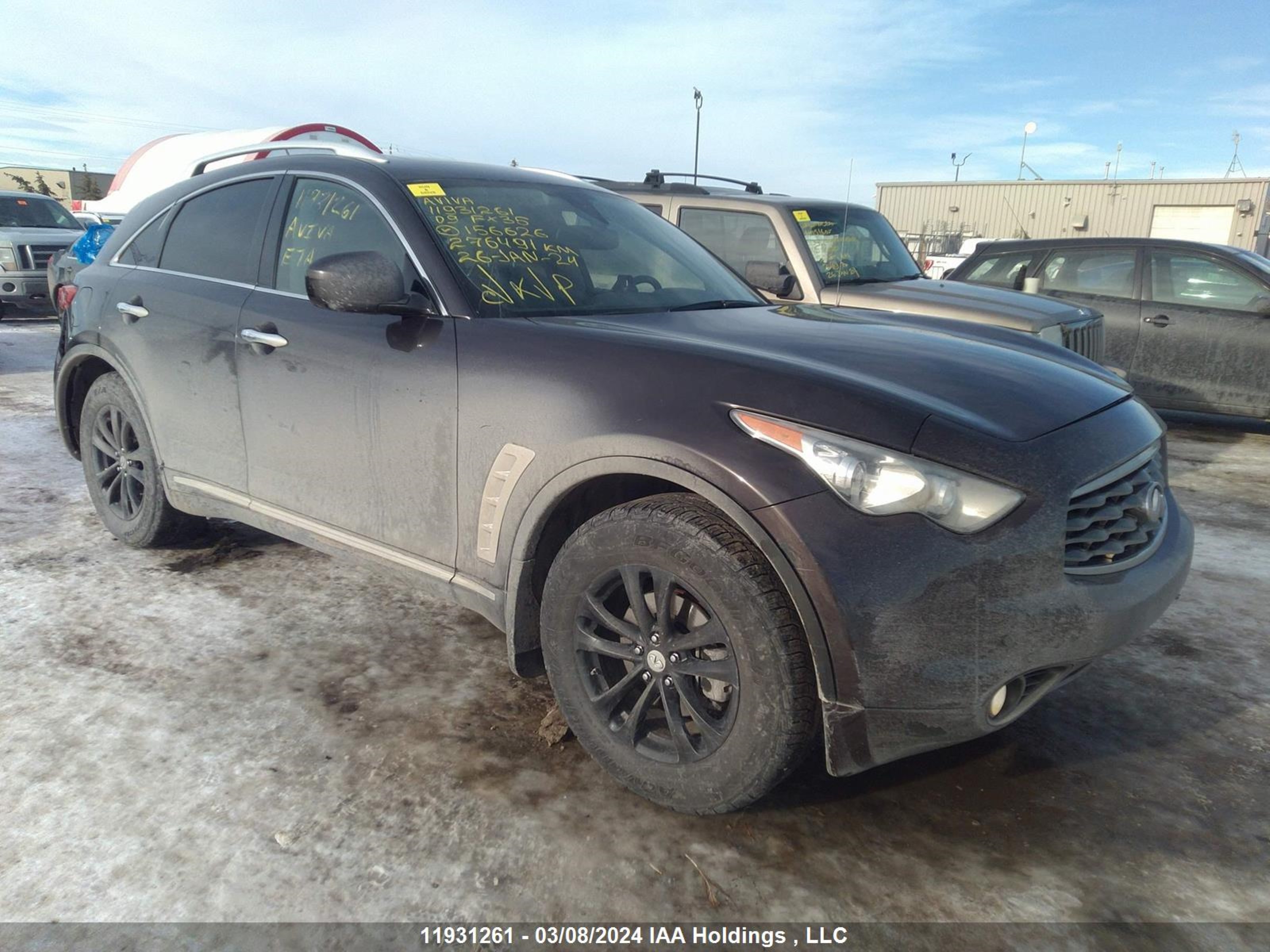 INFINITI FX 2009 jnras18w49m156626