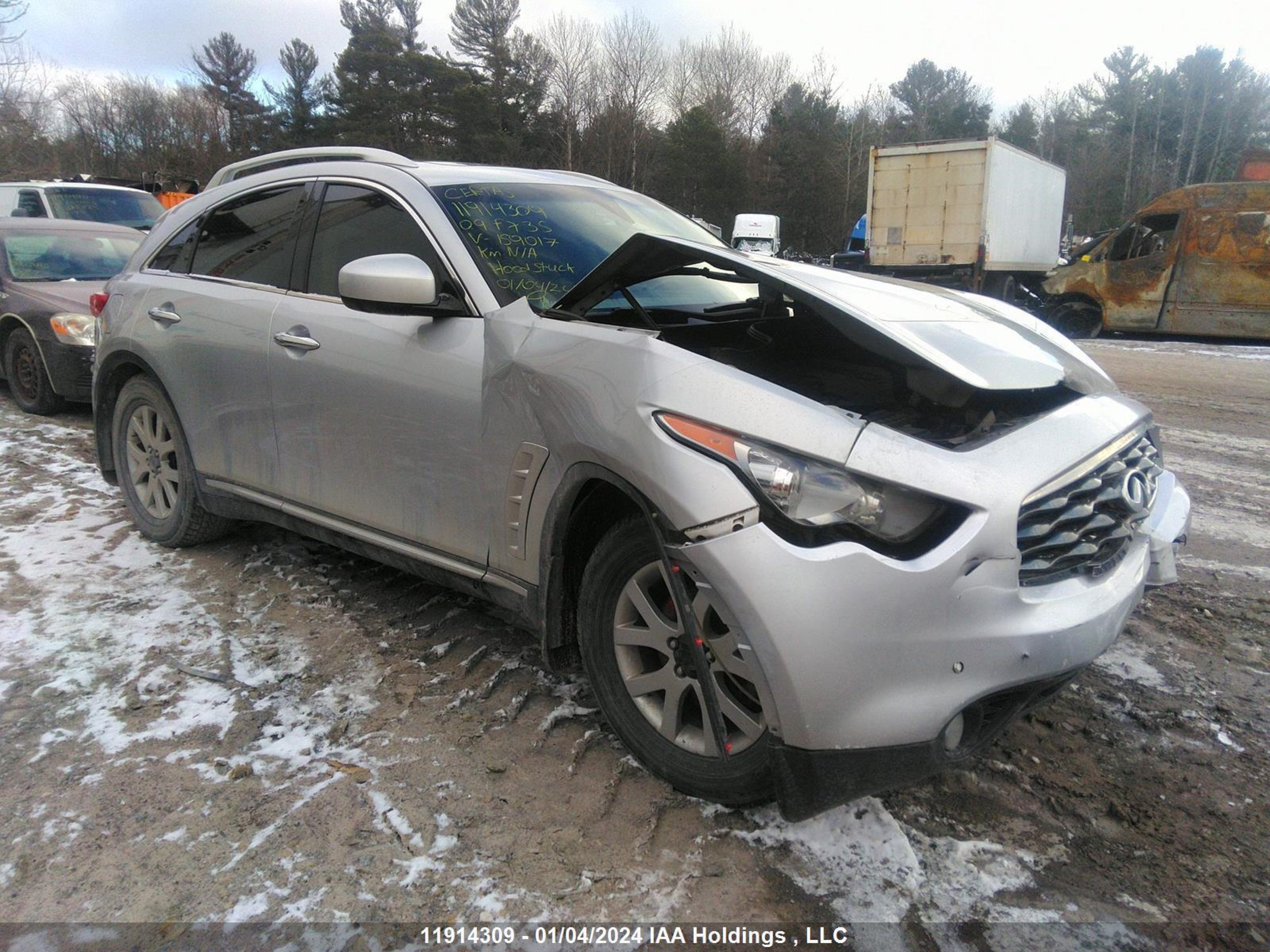 INFINITI FX 2009 jnras18w59m159017