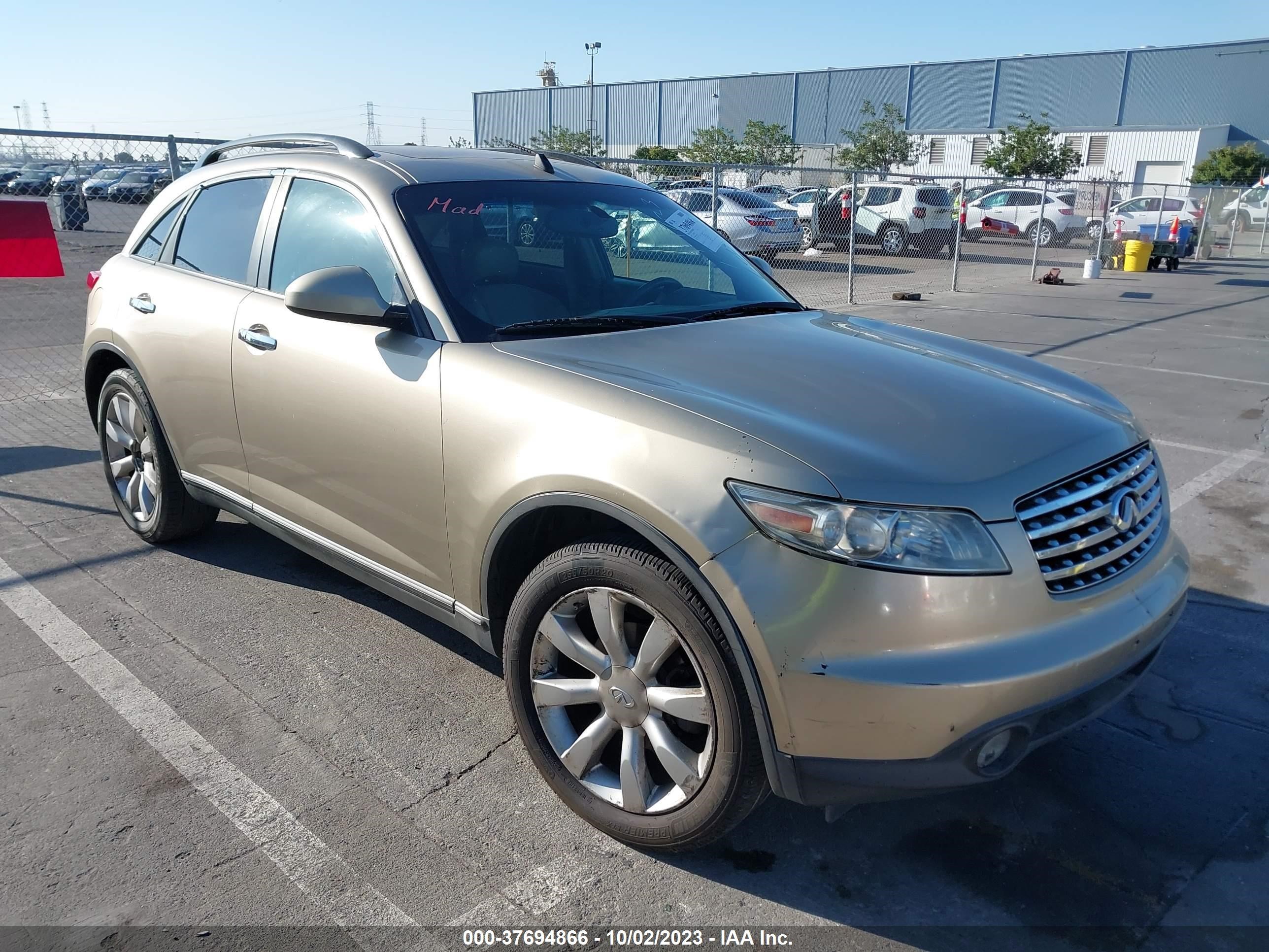 INFINITI FX 2003 jnrbs08w73x400421