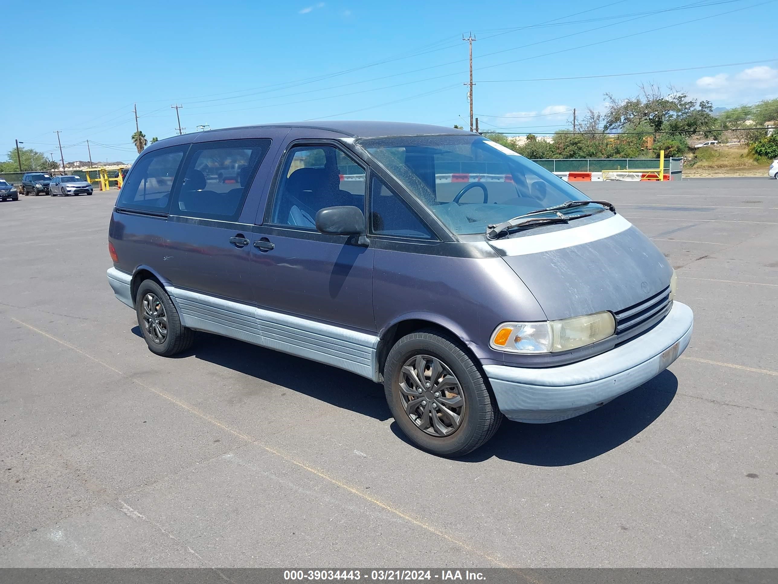 TOYOTA PREVIA 1991 jt3ac11r9m0001575