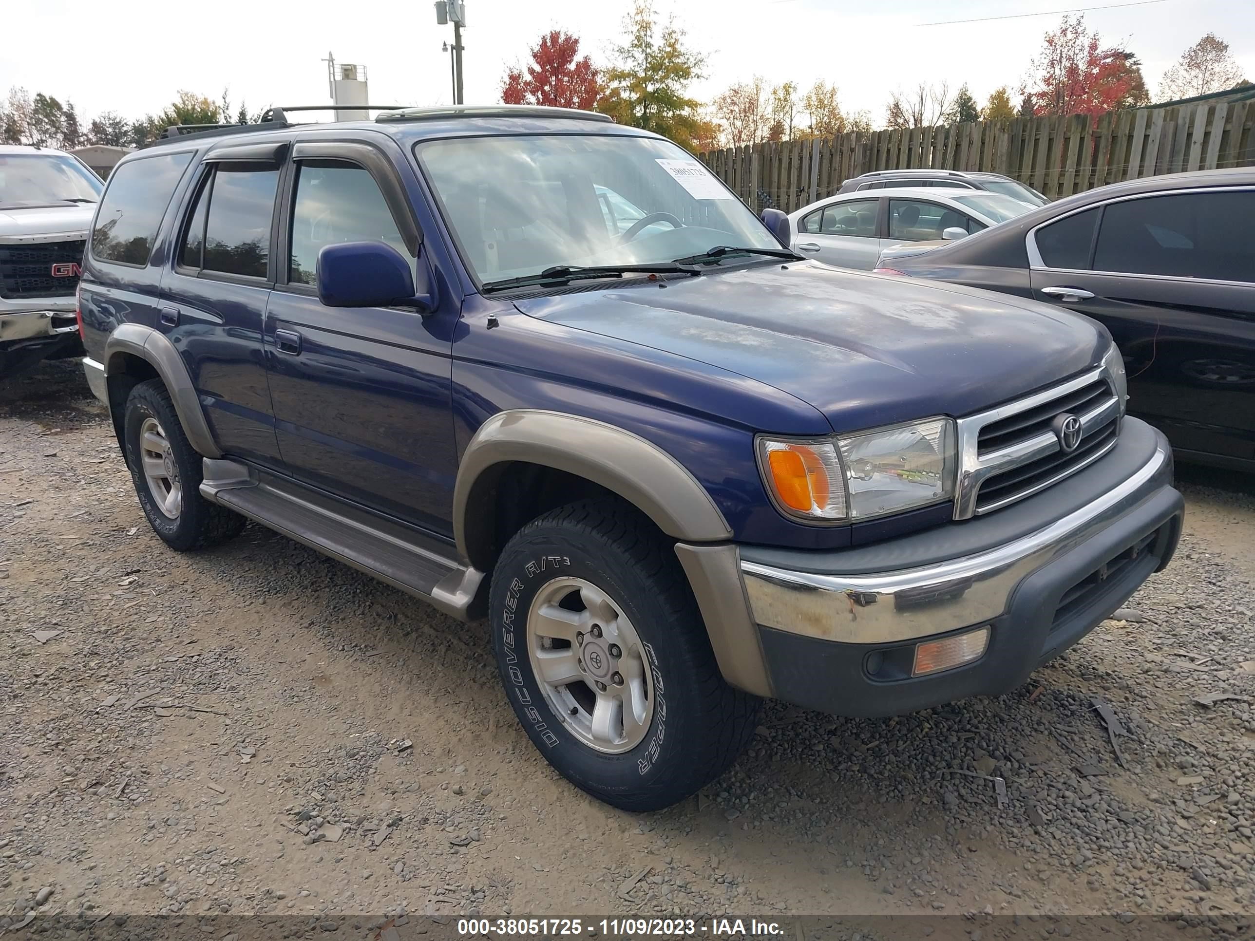 TOYOTA 4RUNNER 2000 jt3hn86r7y0322255