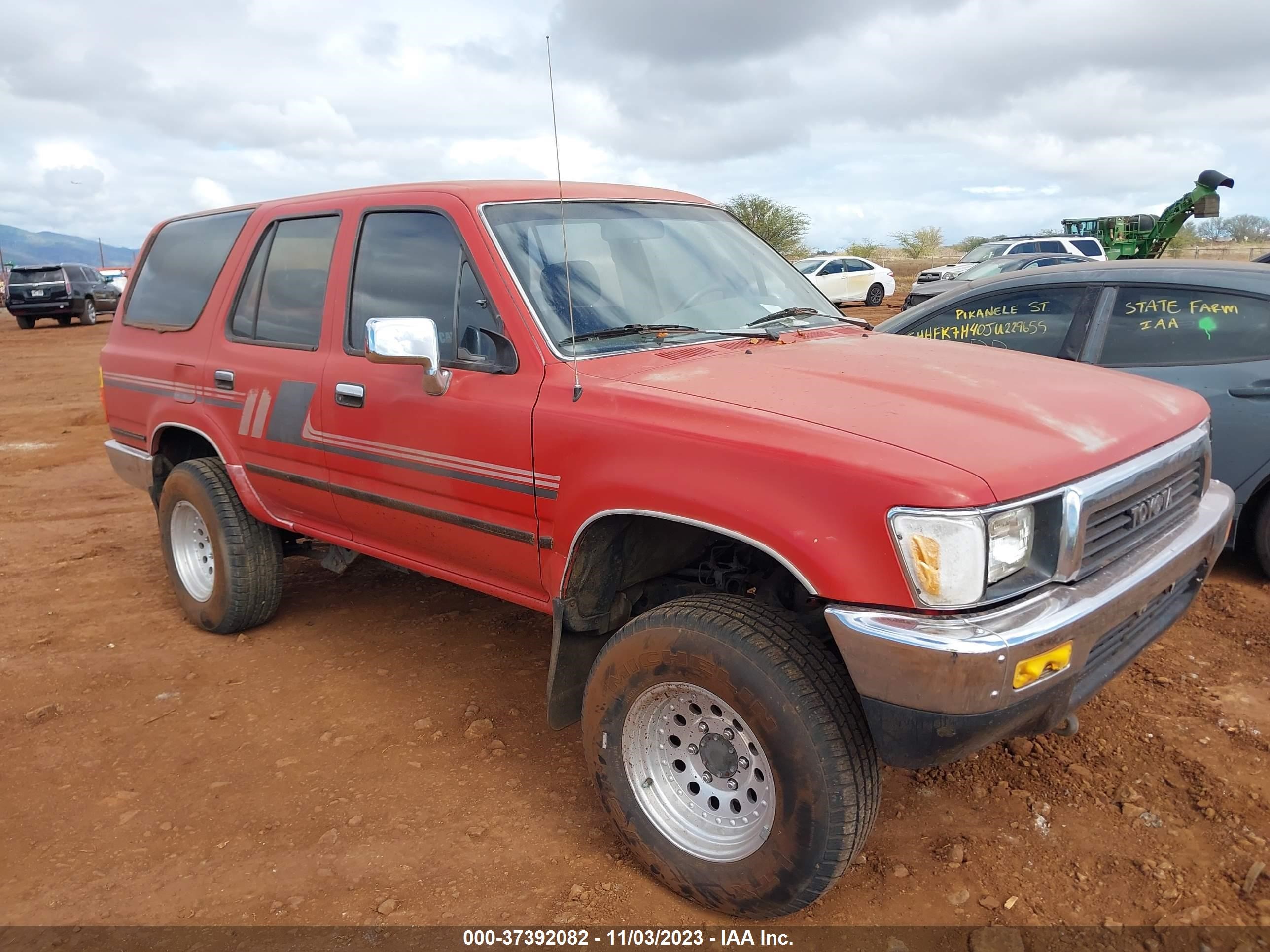 TOYOTA 4RUNNER 1991 jt3rn27v0m0001195