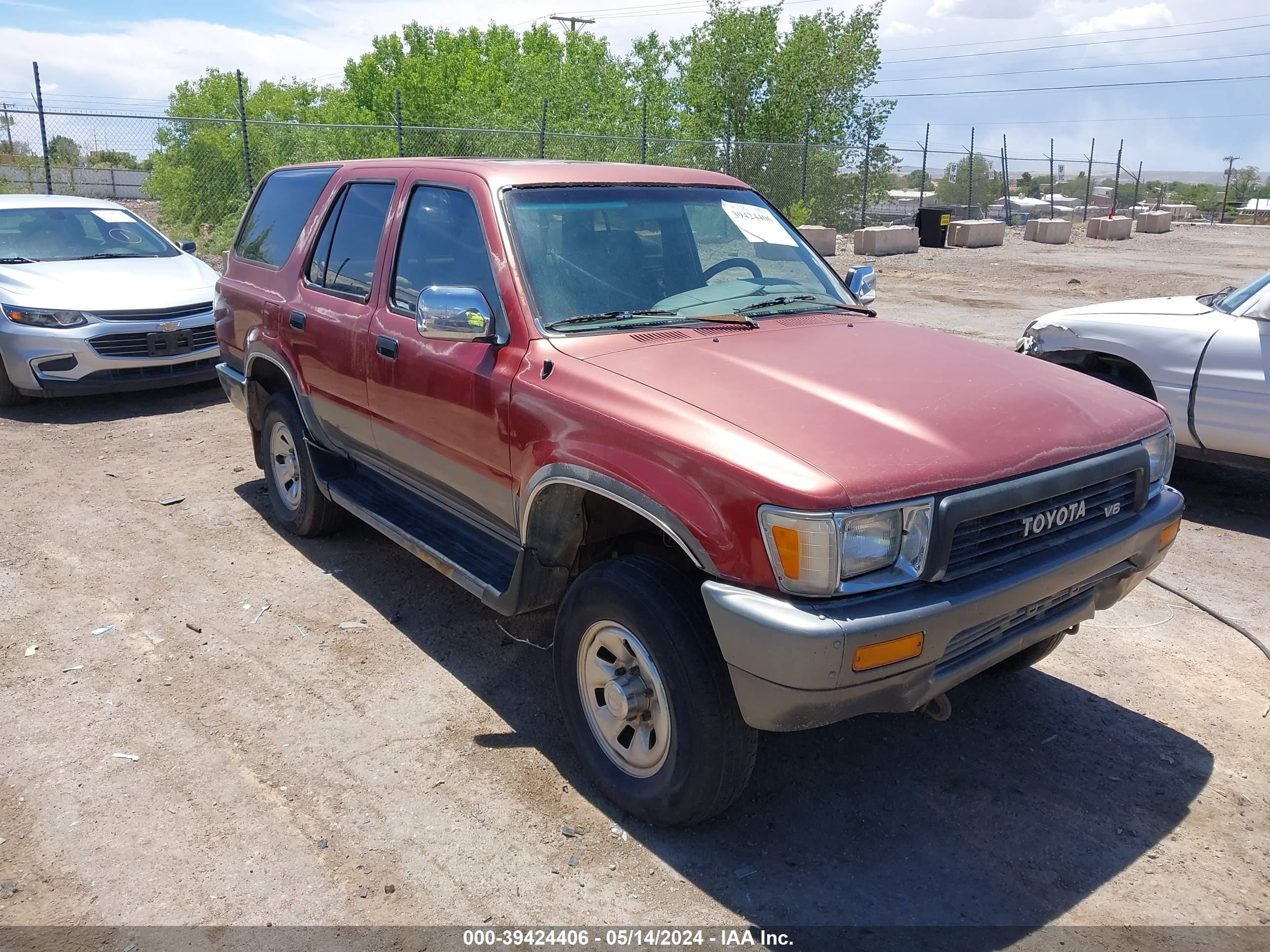 TOYOTA 4RUNNER 1990 jt3vn39w3l0012832