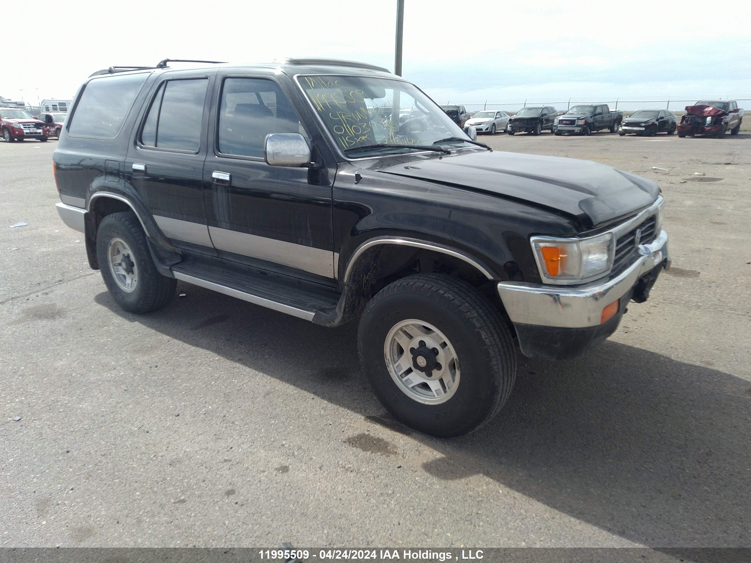 TOYOTA 4RUNNER 1992 jt4vn36hxn0011035