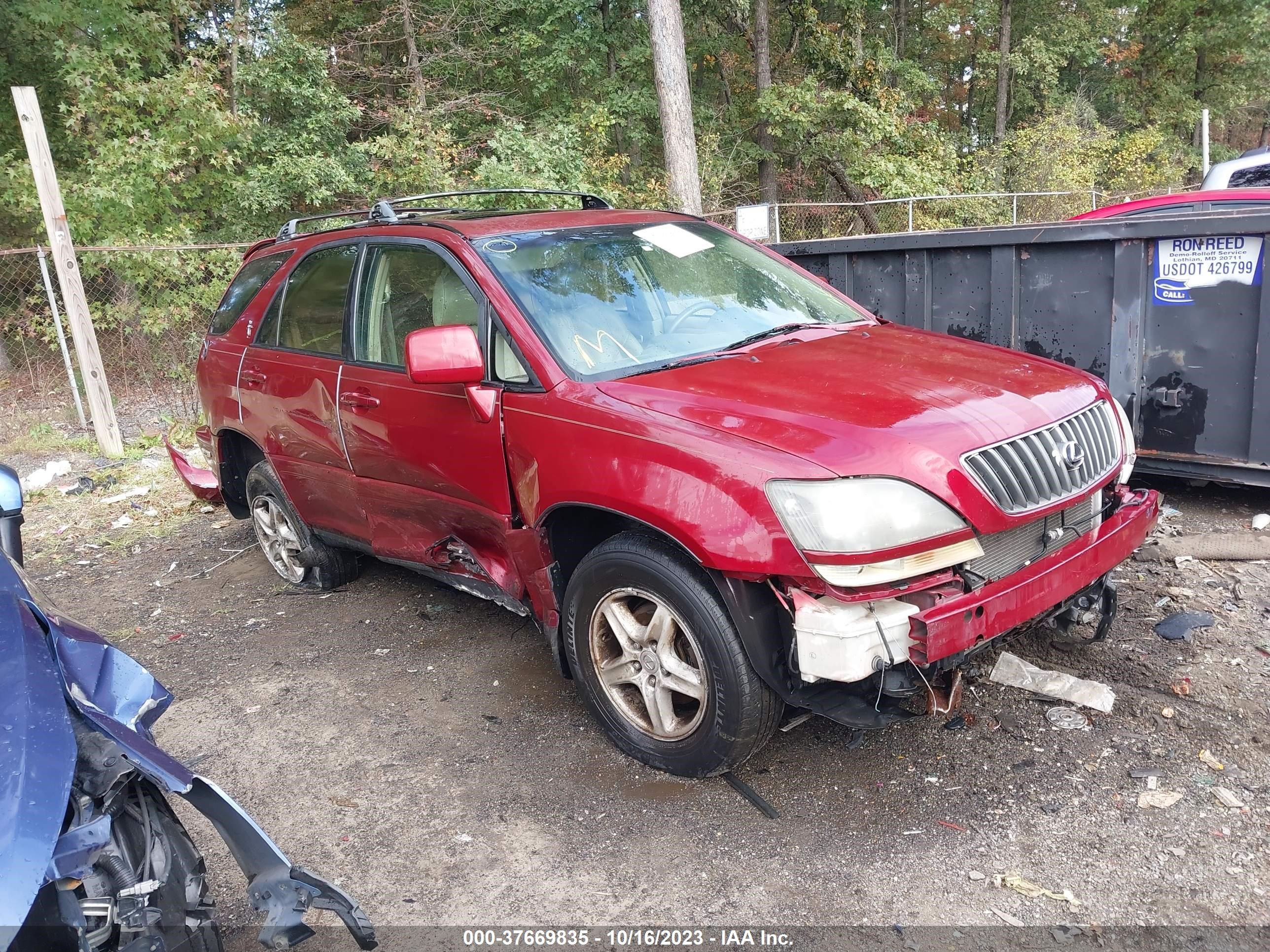 LEXUS RX 1999 jt6hf10u1x0016560