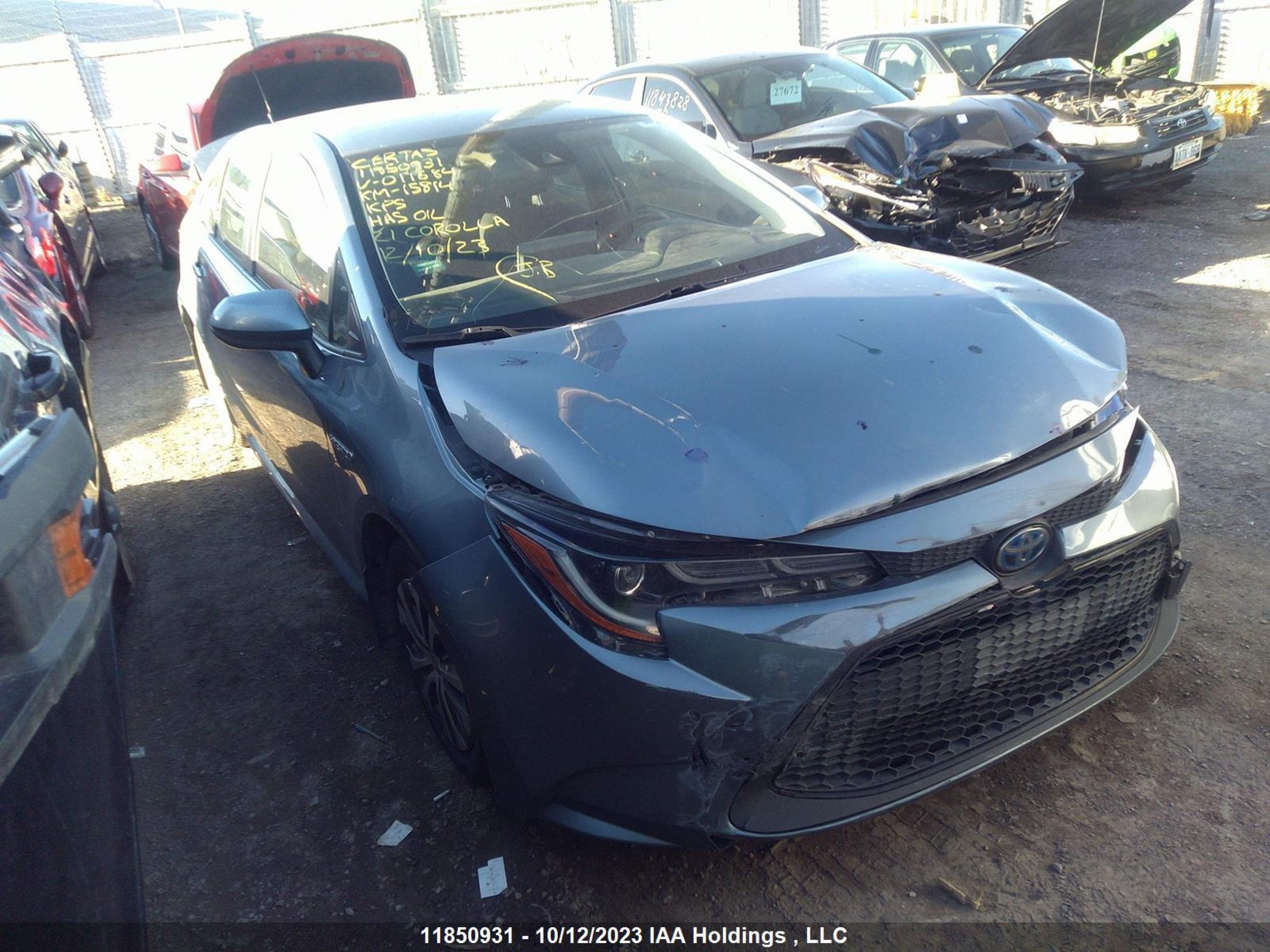 TOYOTA COROLLA 2021 jtdbamde6mj011684