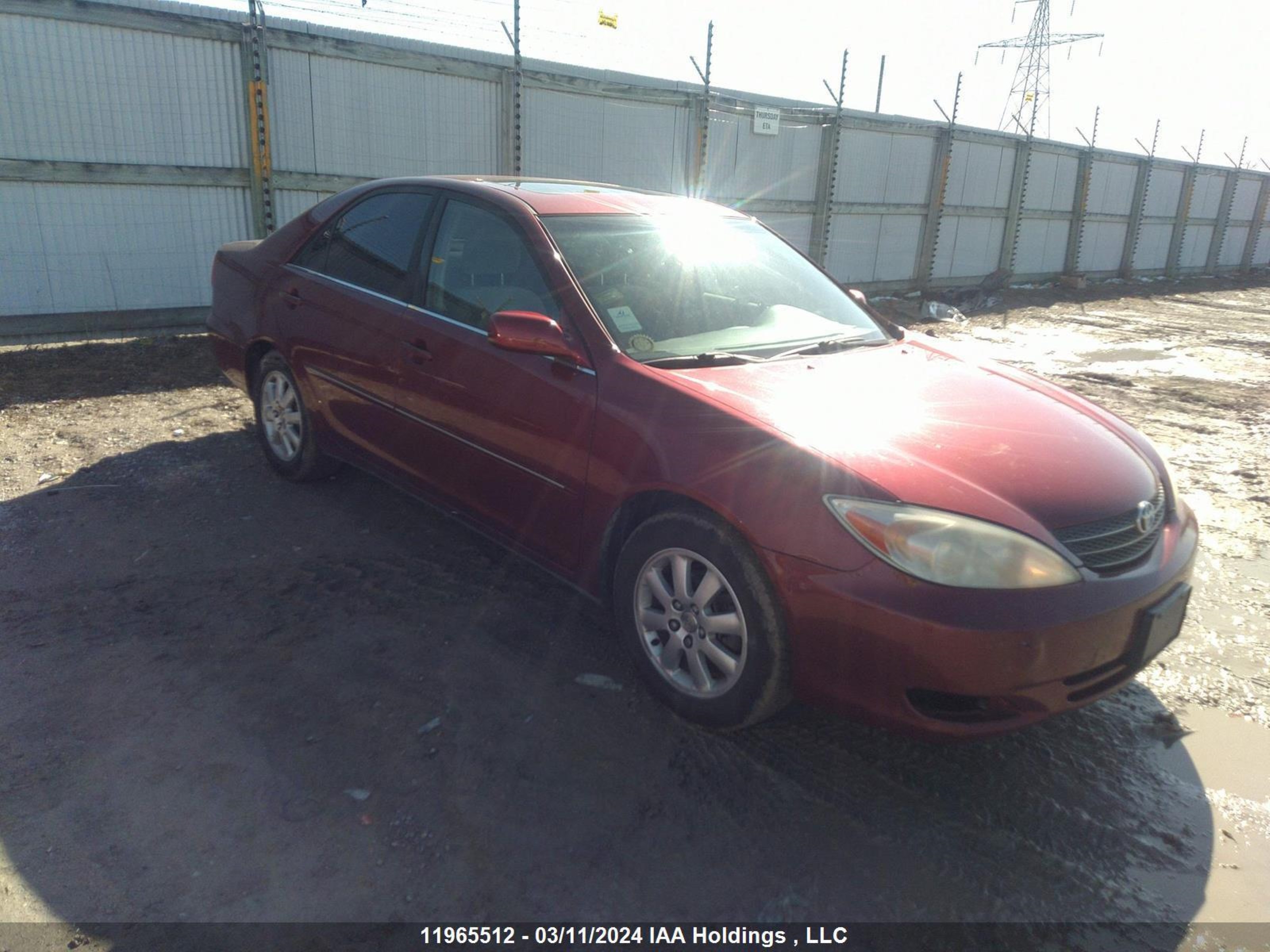 TOYOTA CAMRY 2002 jtdbe30k120083969